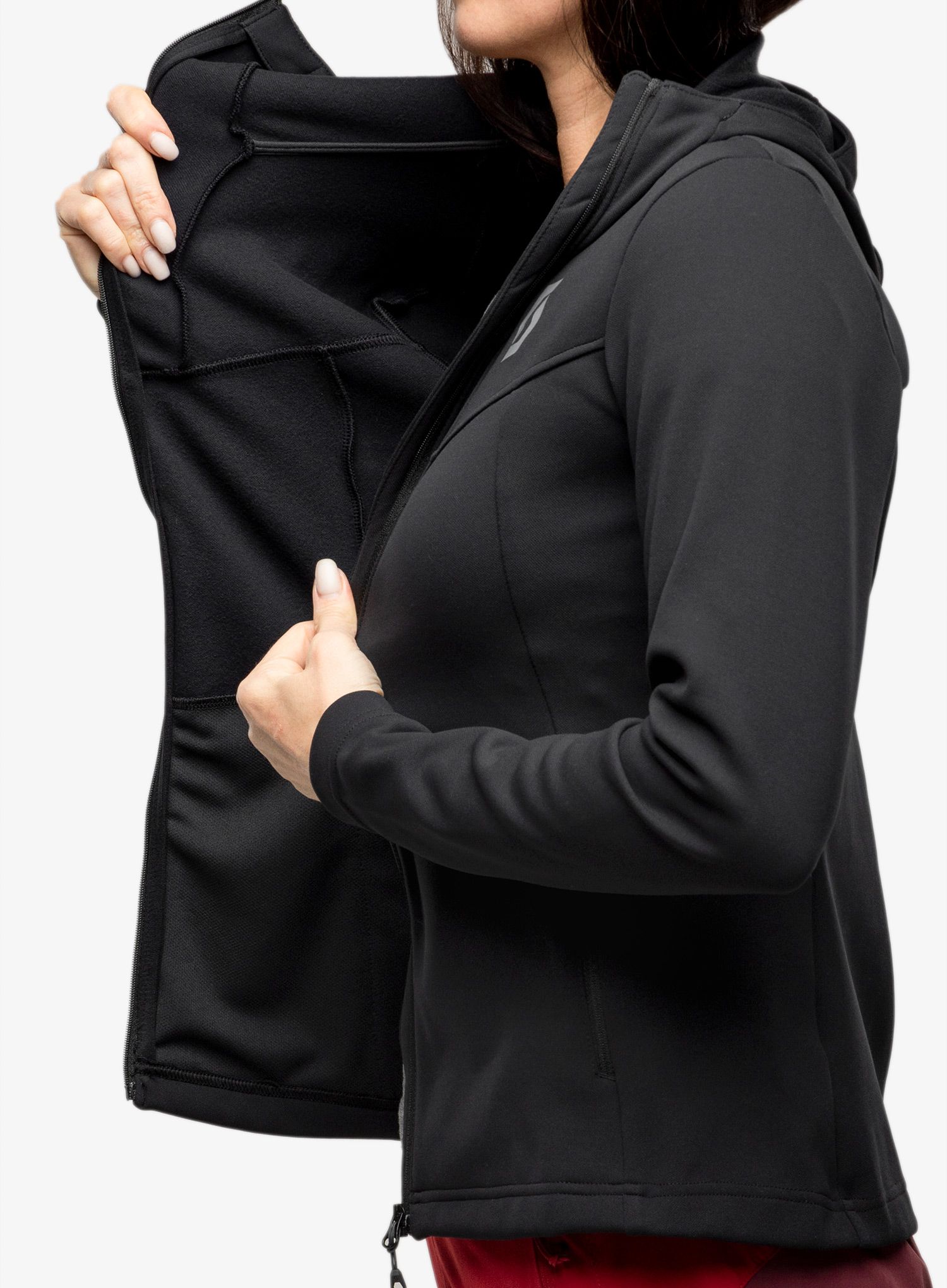 Ženska trekking dukserica SCOTT Hoody Defined Mid - blck