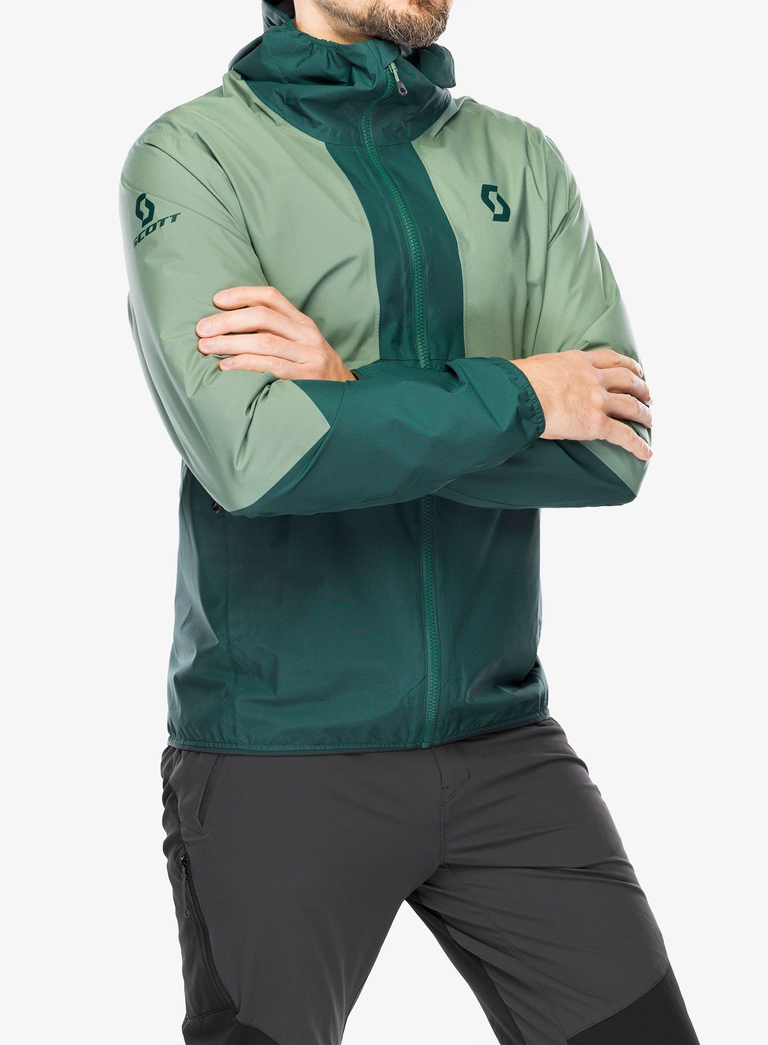 Kišna jakna SCOTT Jacket Explorair Light 2.5L - green/lush green