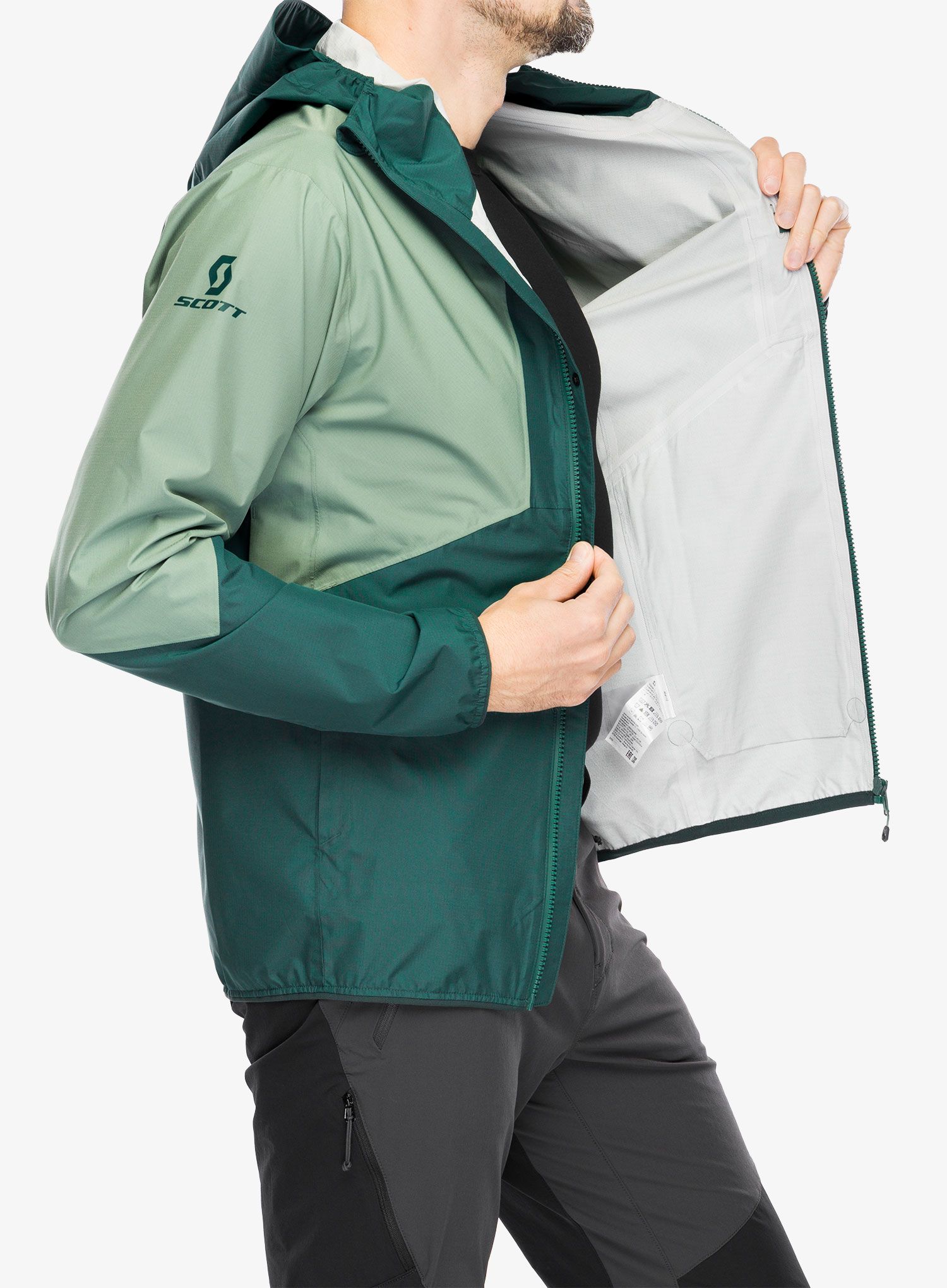 Kišna jakna SCOTT Jacket Explorair Light 2.5L - green/lush green