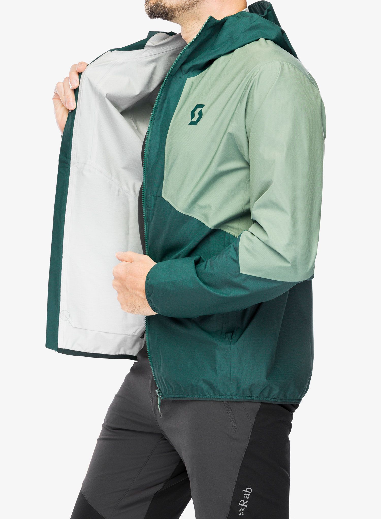Kišna jakna SCOTT Jacket Explorair Light 2.5L - green/lush green