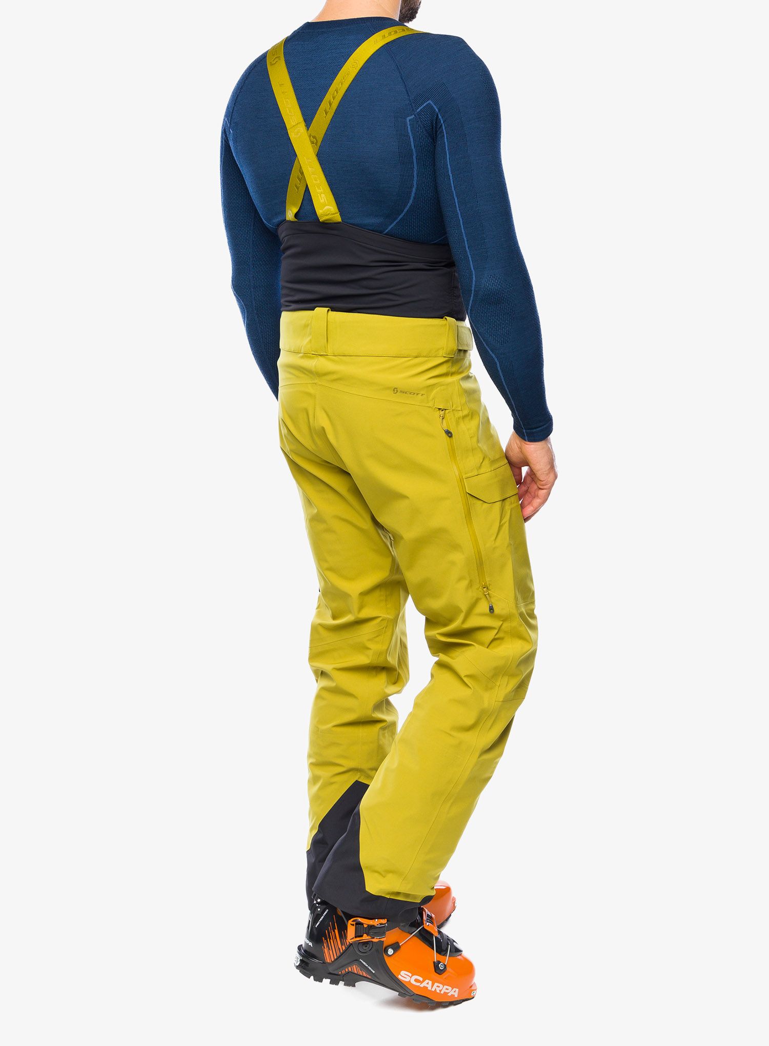 Hlače za turno skijanje SCOTT Pants Vertic 3L - savanna green