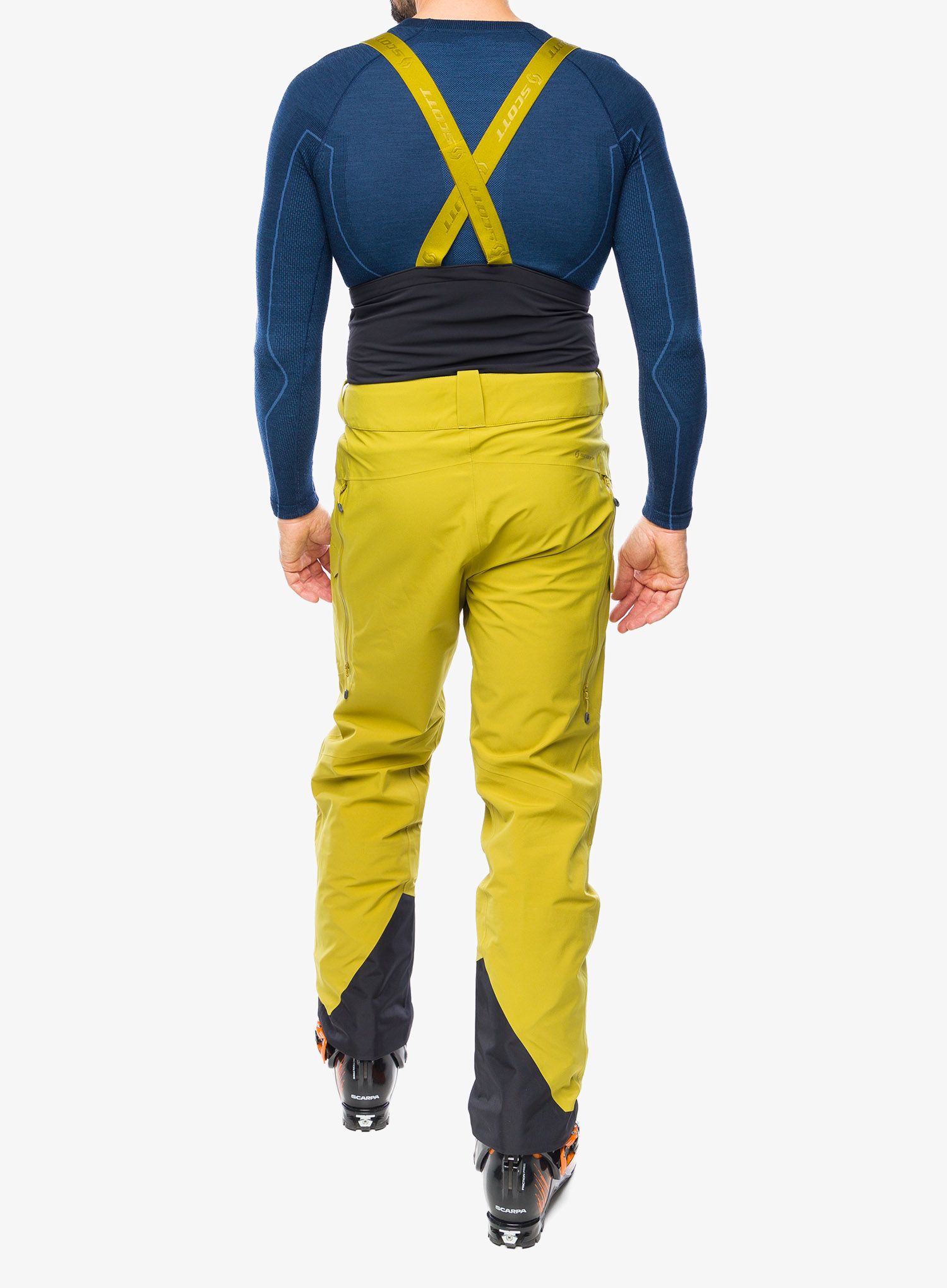 Hlače za turno skijanje SCOTT Pants Vertic 3L - savanna green