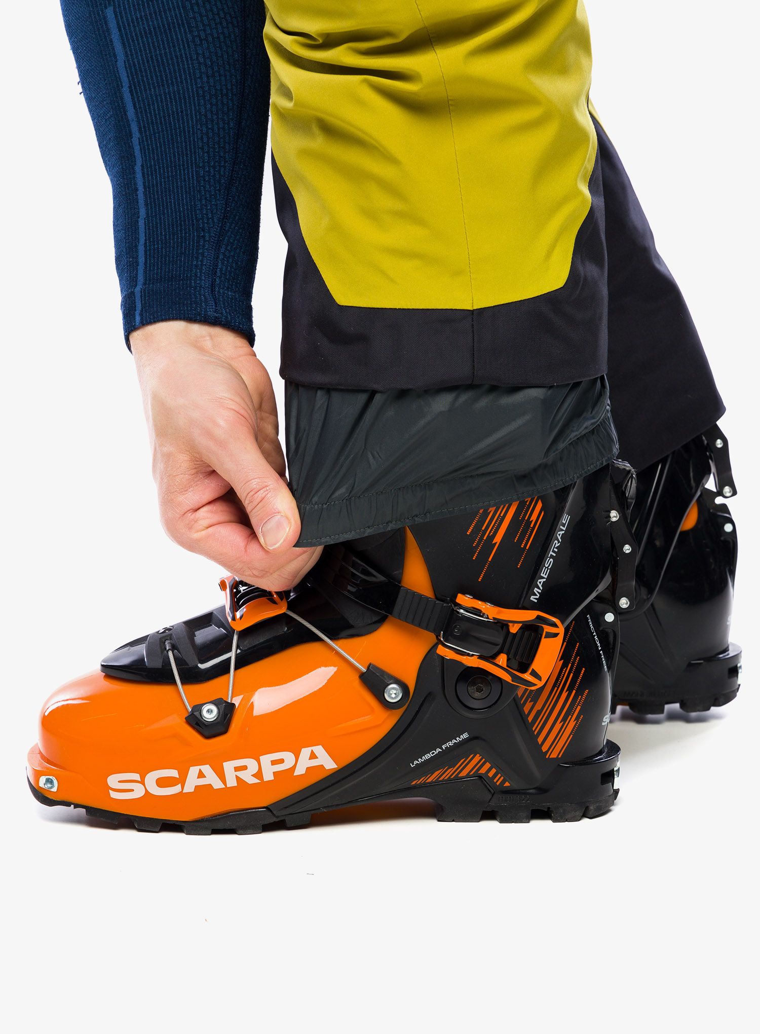 Hlače za turno skijanje SCOTT Pants Vertic 3L - savanna green