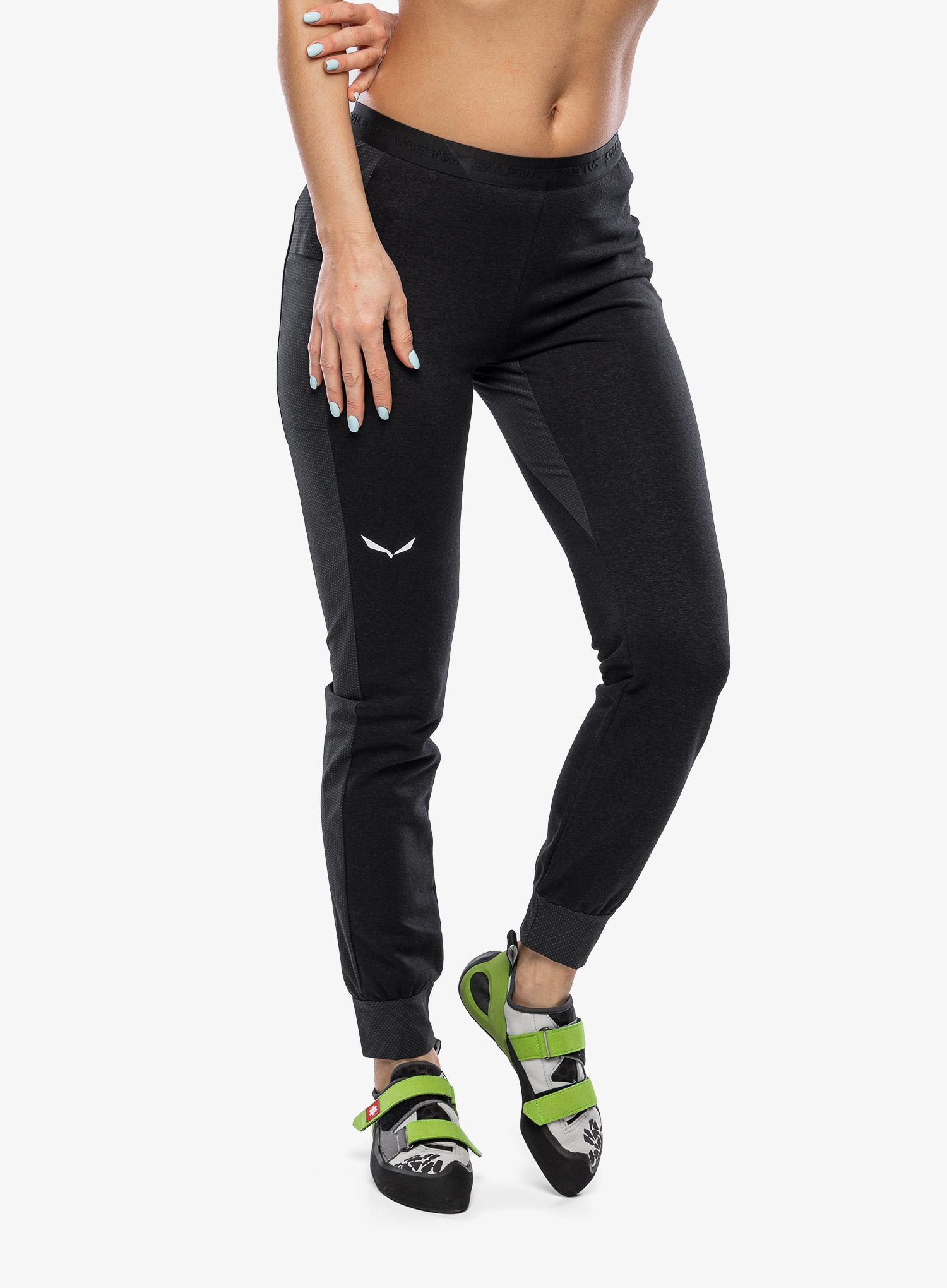 Ženske hlače Salewa Lavaredo Hemp Train Pants - black out