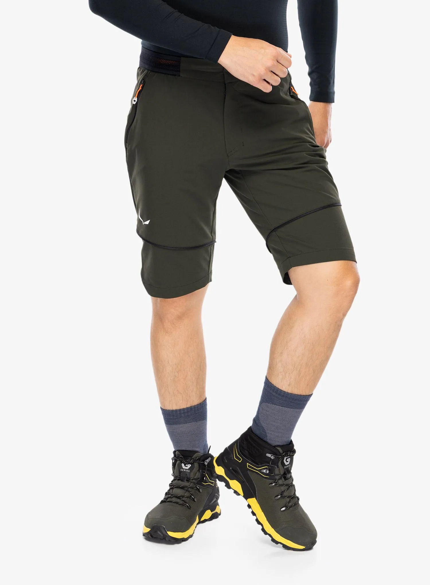 Planinarske hlače Salewa Pedroc 2 DST 2/1 Pant - dark olive