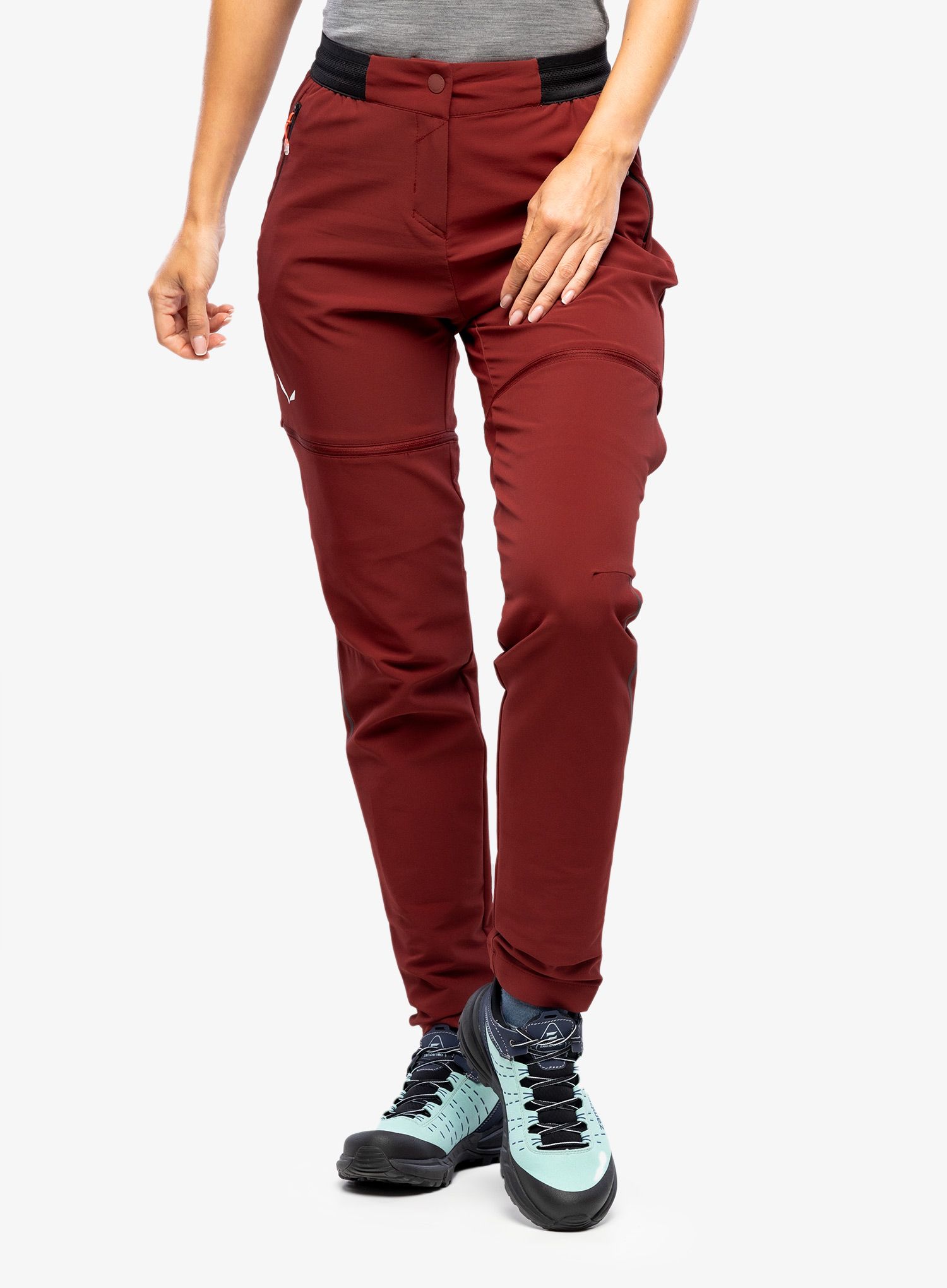Ženske planinarske hlače Salewa Pedroc 2 DST 2/1 Pant - syrah