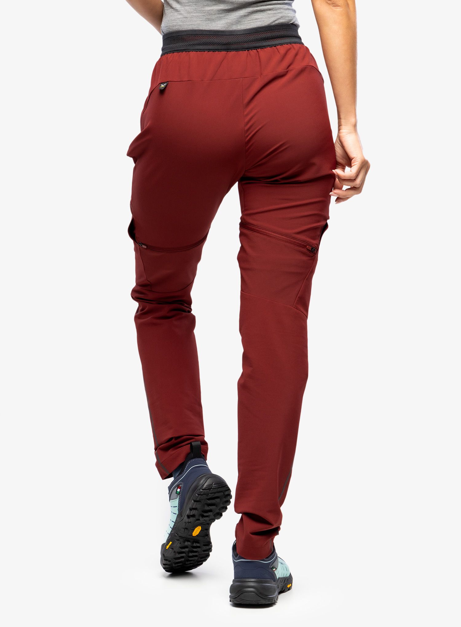 Ženske planinarske hlače Salewa Pedroc 2 DST 2/1 Pant - syrah