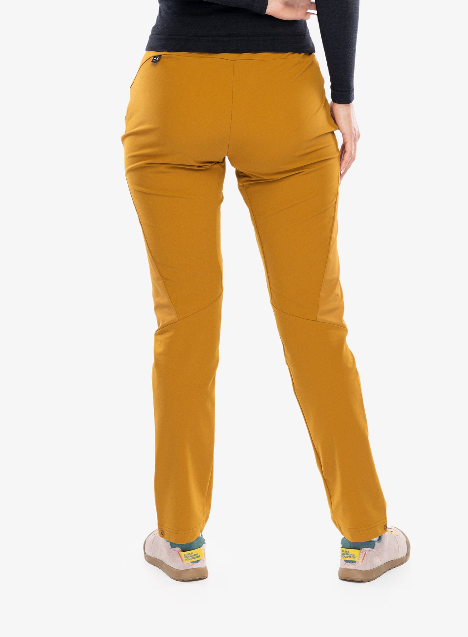 Ženske hlače za planinu Salewa Pedroc 2 DST Hyb Pant - golden brown