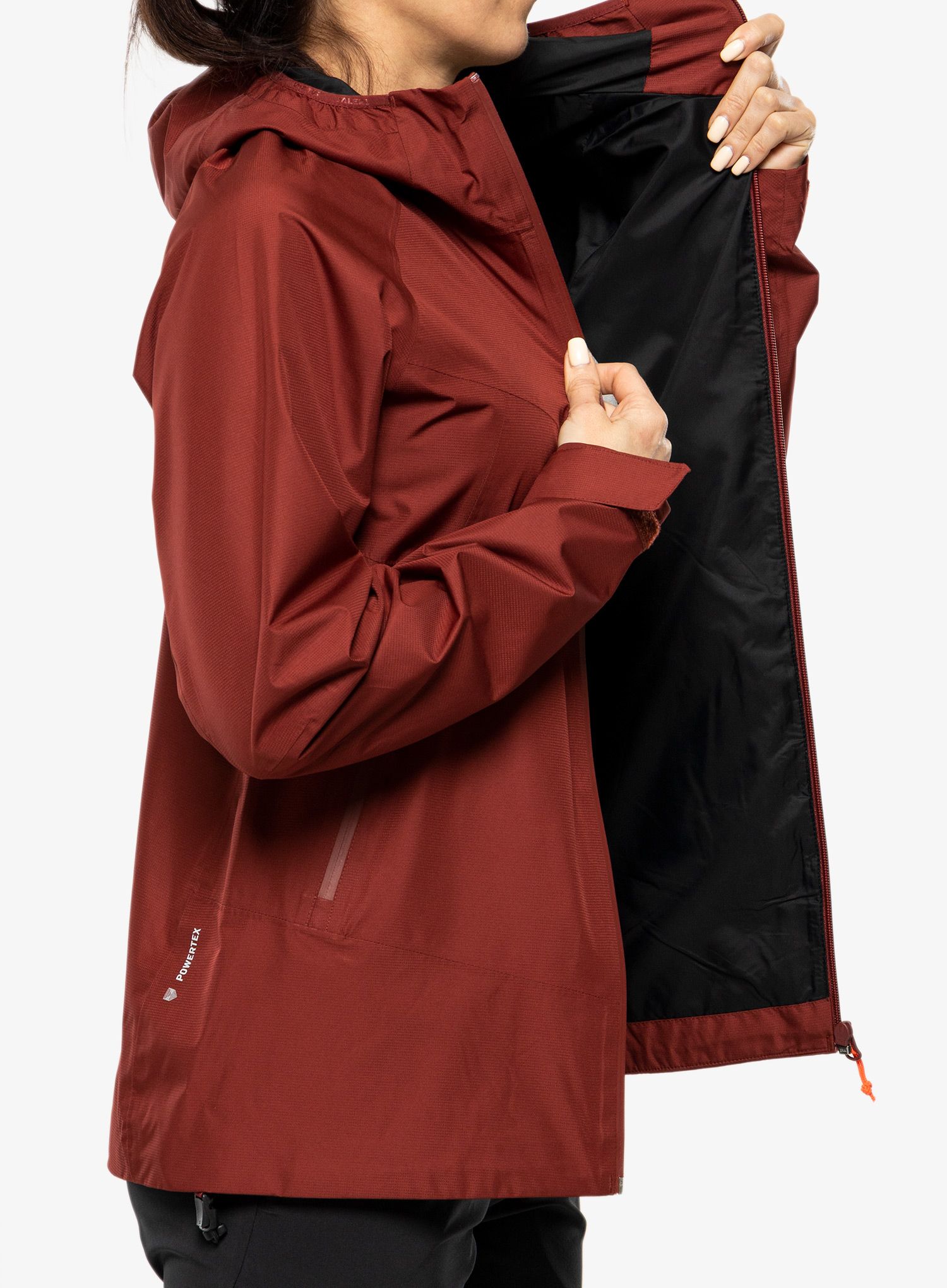 Ženska kišna jakna Salewa Puez PTX 2L Jacket - syrah