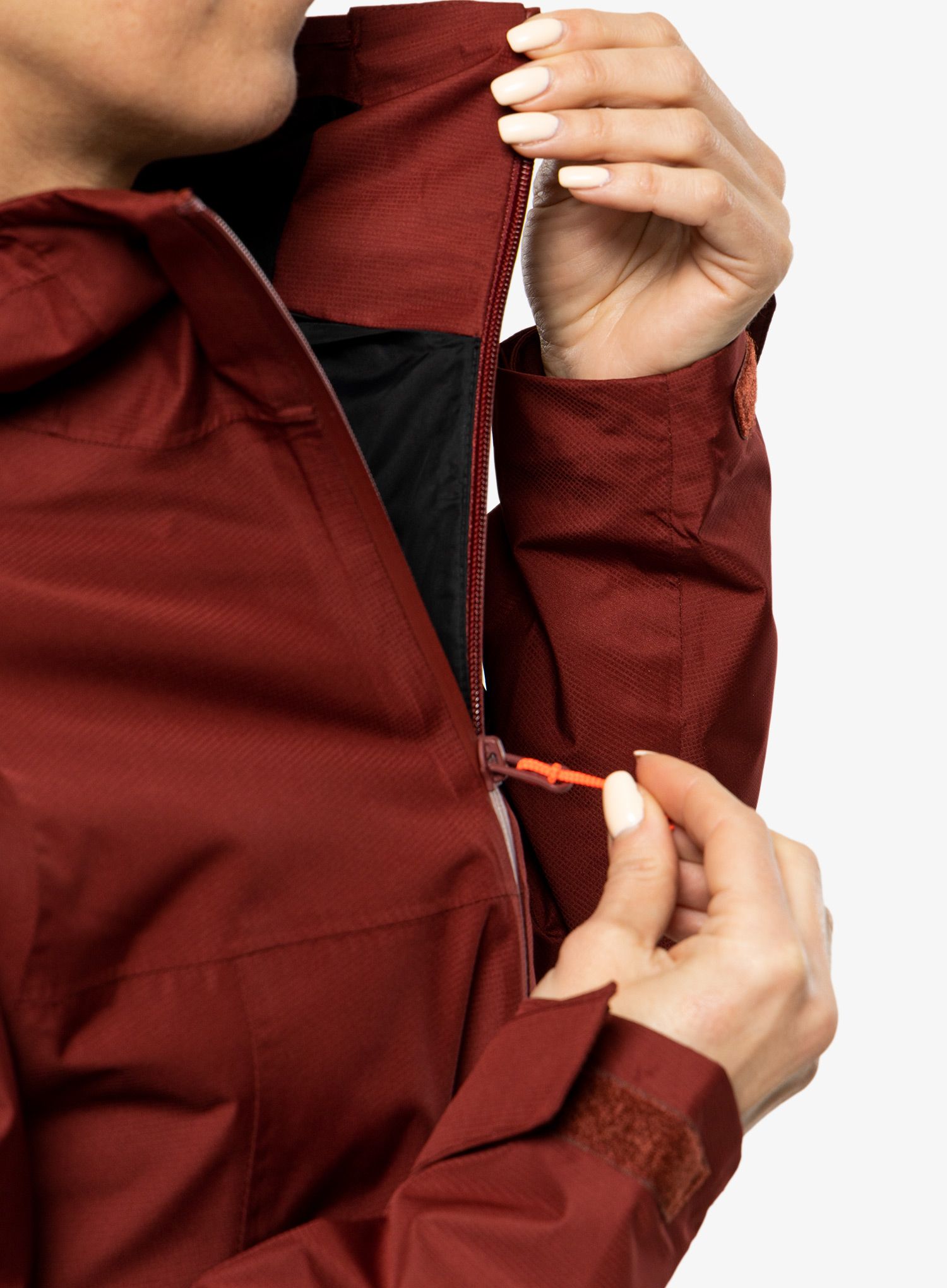 Ženska kišna jakna Salewa Puez PTX 2L Jacket - syrah