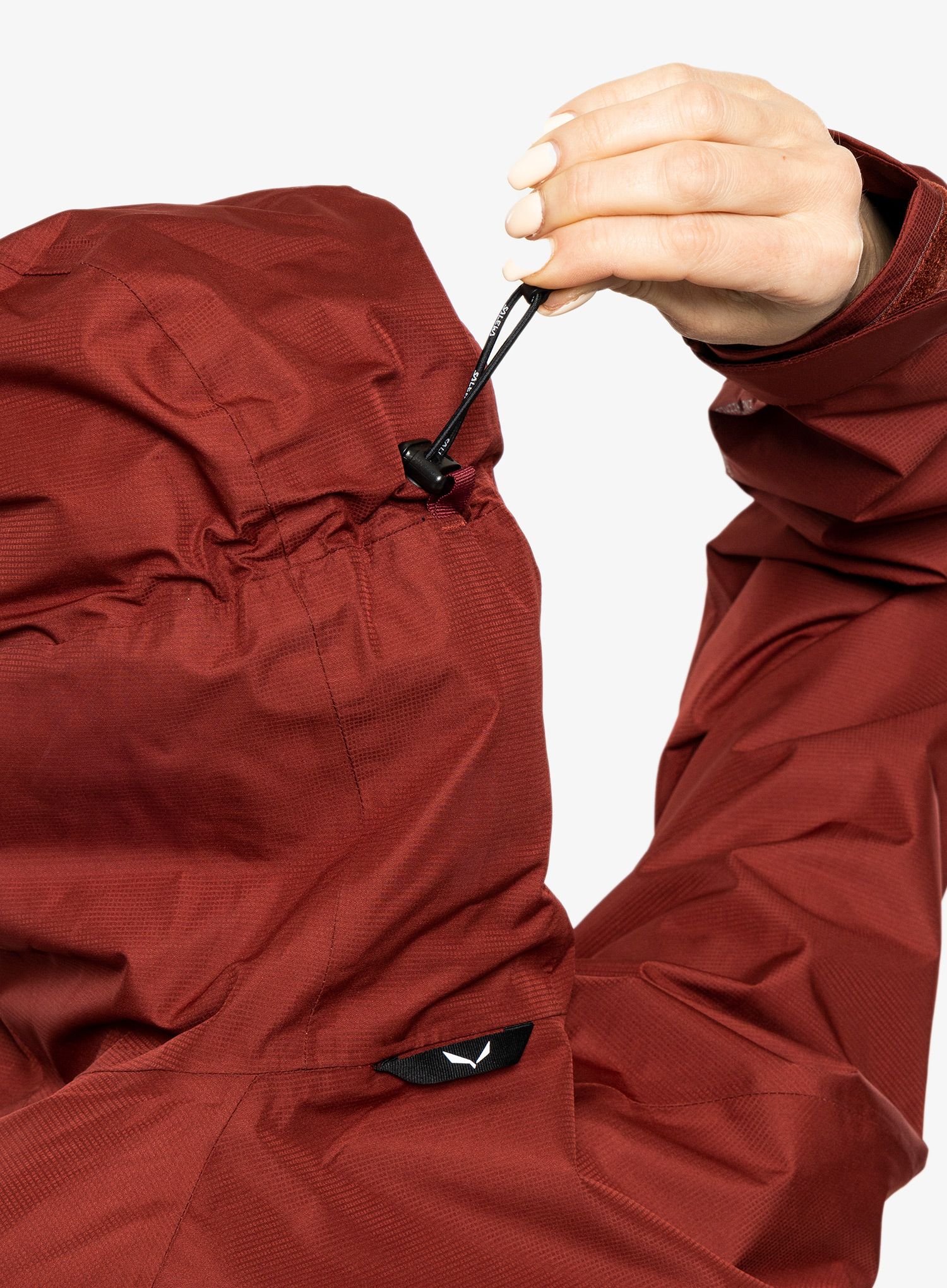 Ženska kišna jakna Salewa Puez PTX 2L Jacket - syrah