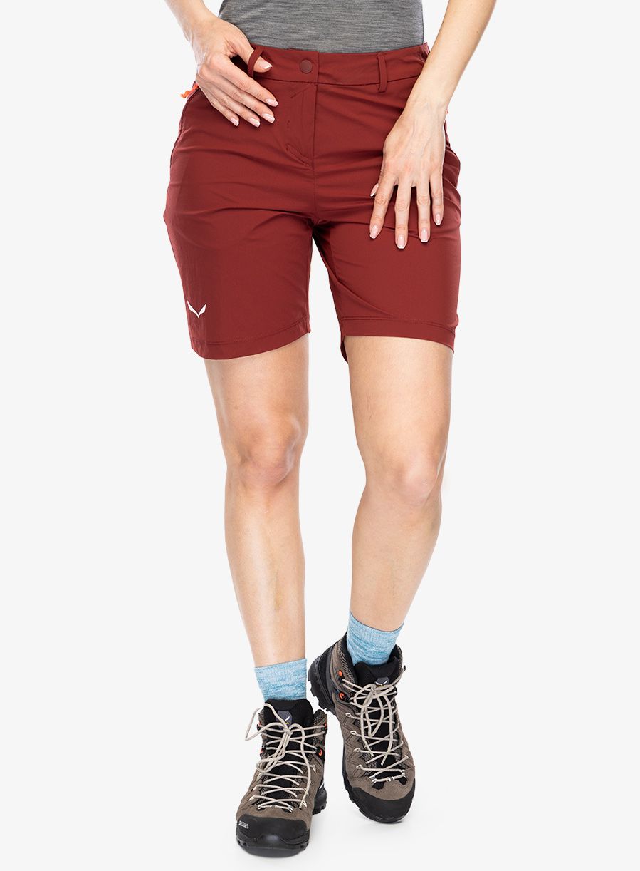 Ženske kratke hlače Salewa Puez Talvena DST Shorts - syrah
