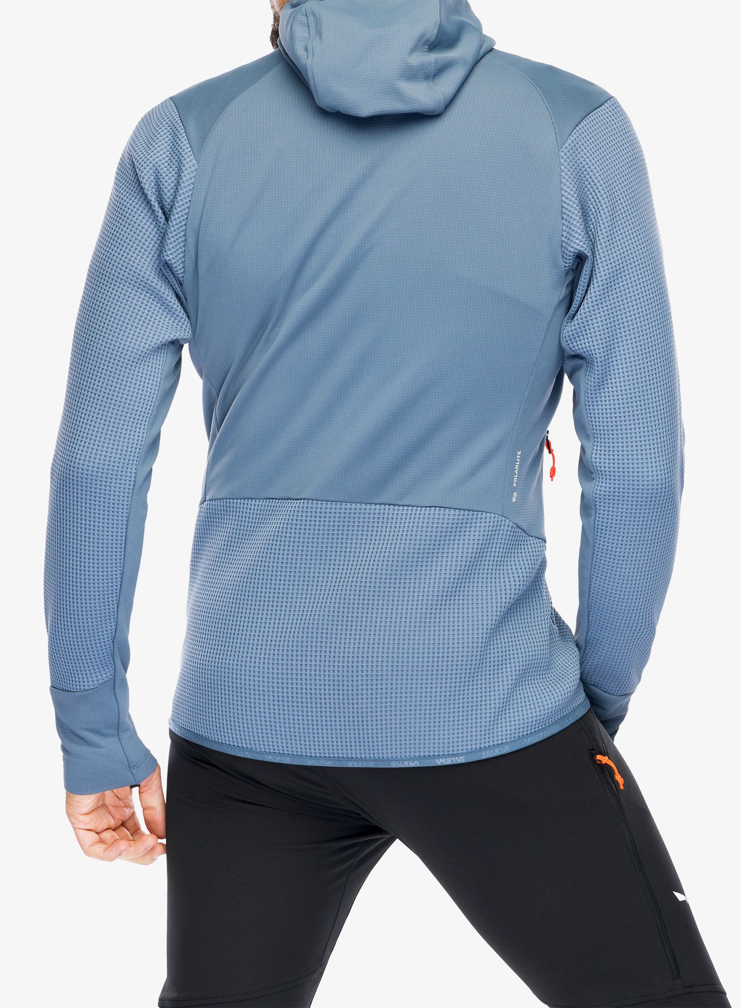 Dukserica od flisa Salewa Puez Waffle Hyb PL HD Jacket - java blue