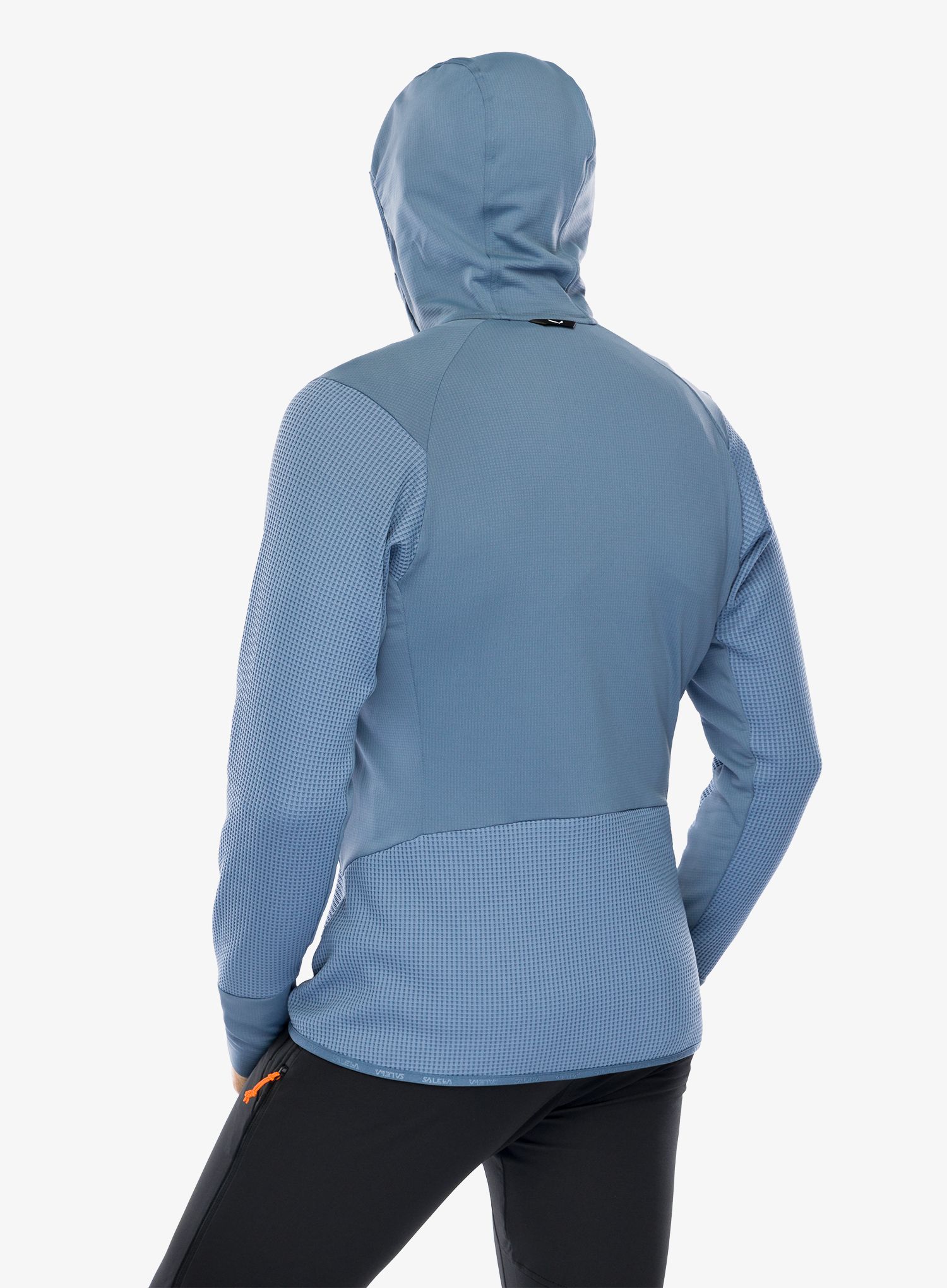 Dukserica od flisa Salewa Puez Waffle Hyb PL HD Jacket - java blue