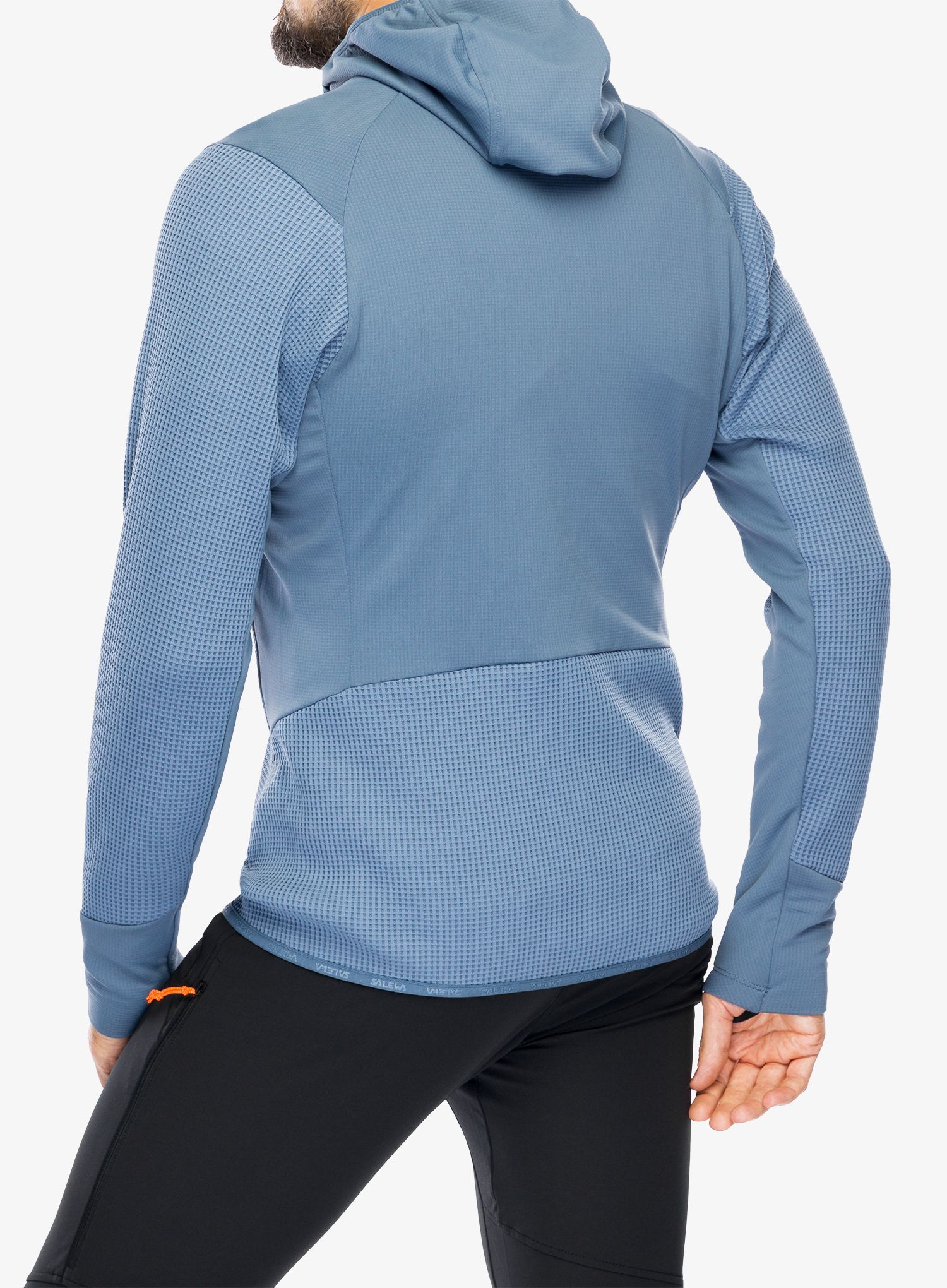 Dukserica od flisa Salewa Puez Waffle Hyb PL HD Jacket - java blue