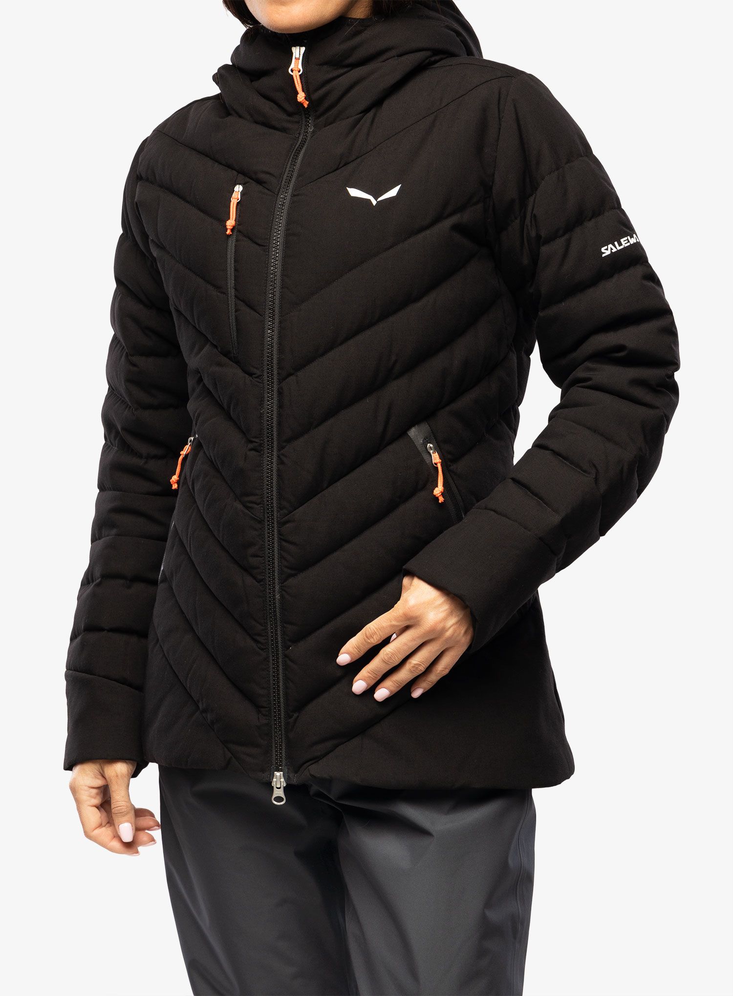 Ženska perjana jakna Salewa Raiser Medium Rds Down Jacket - black out