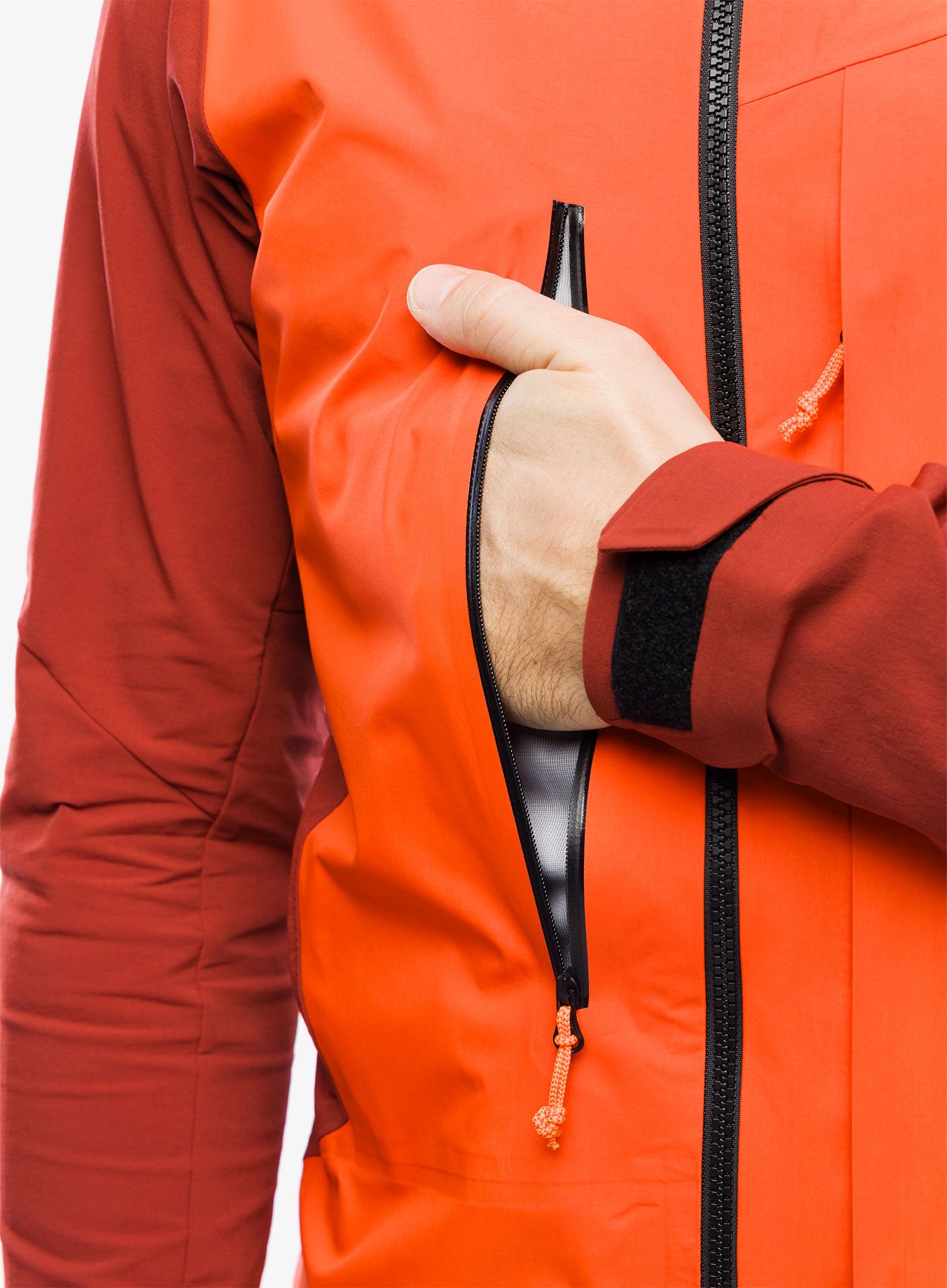Jakna za turno skijanje Salewa Sella DST Hyb Jacket - syrah