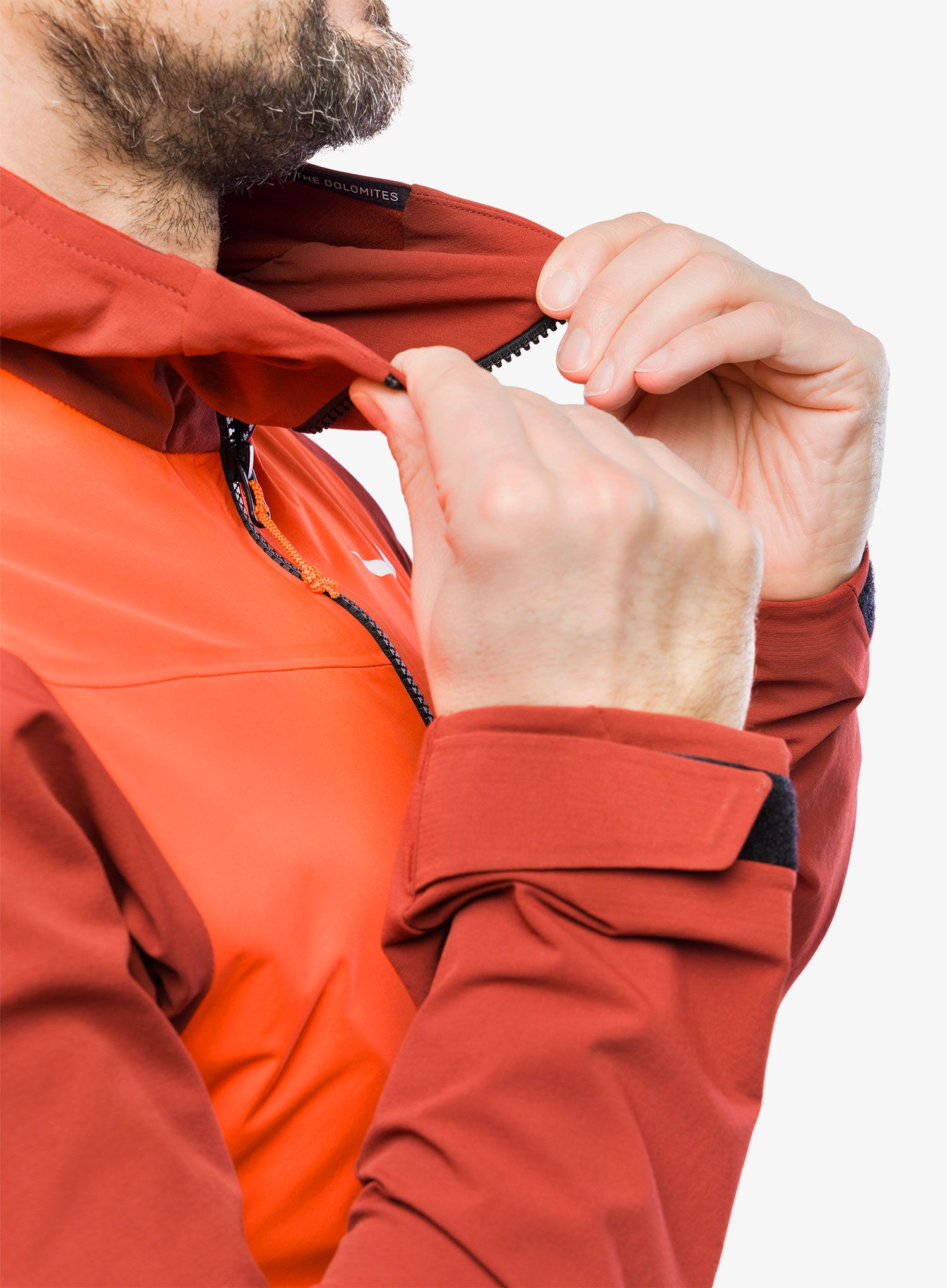 Jakna za turno skijanje Salewa Sella DST Hyb Jacket - syrah