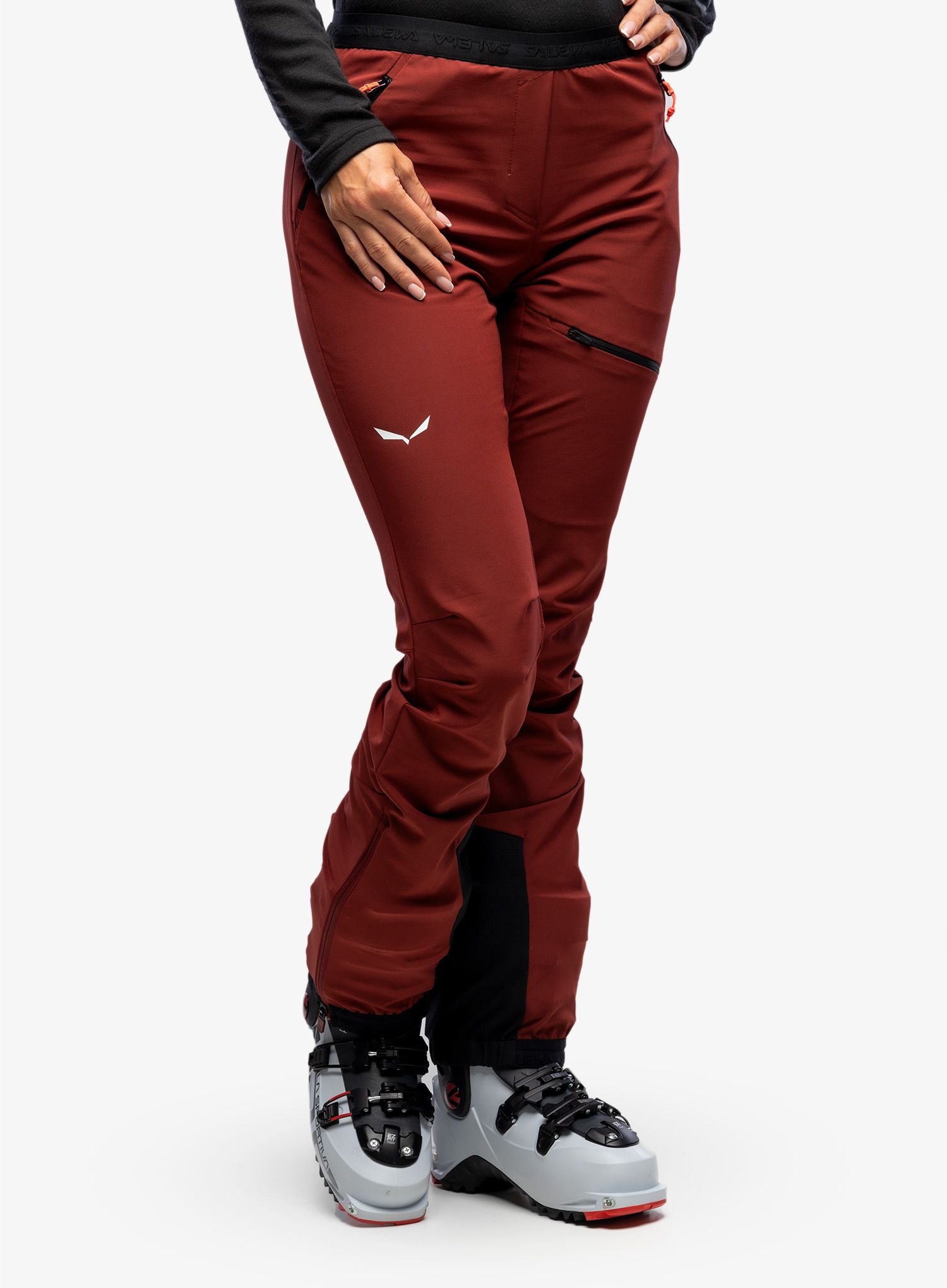 Ženske hlače Salewa Sella DST Light Pants - syrah