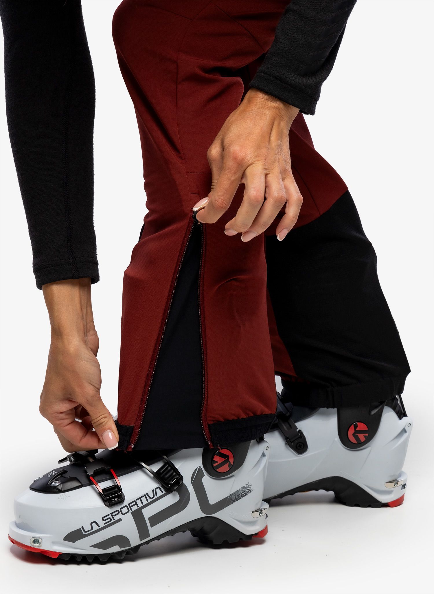 Ženske hlače Salewa Sella DST Light Pants - syrah