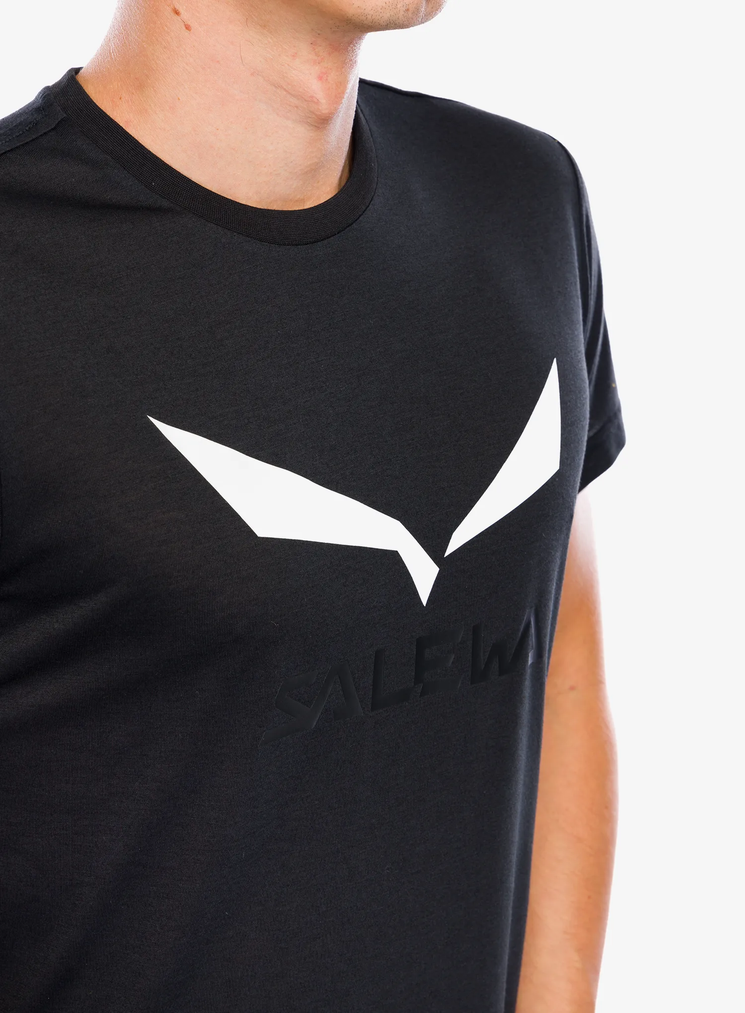 Majica Salewa Solidlogo Dry T-shirt - black out