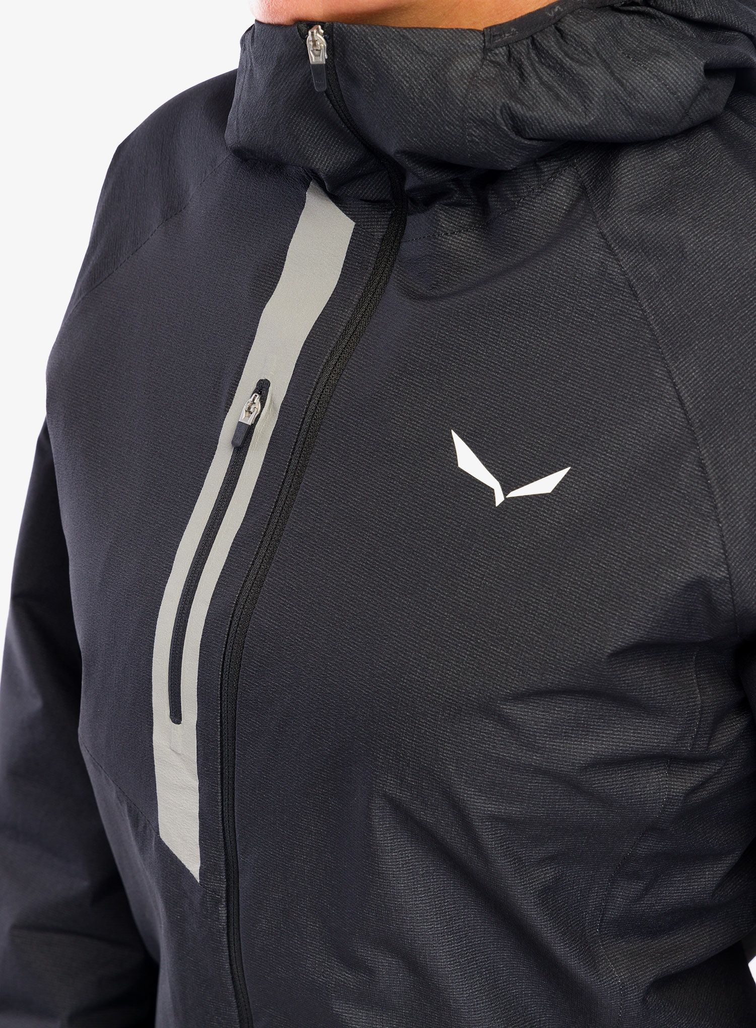Ženska jakna Salewa Vioz Ptx/Ptc Wool Alpha Jacket - black out