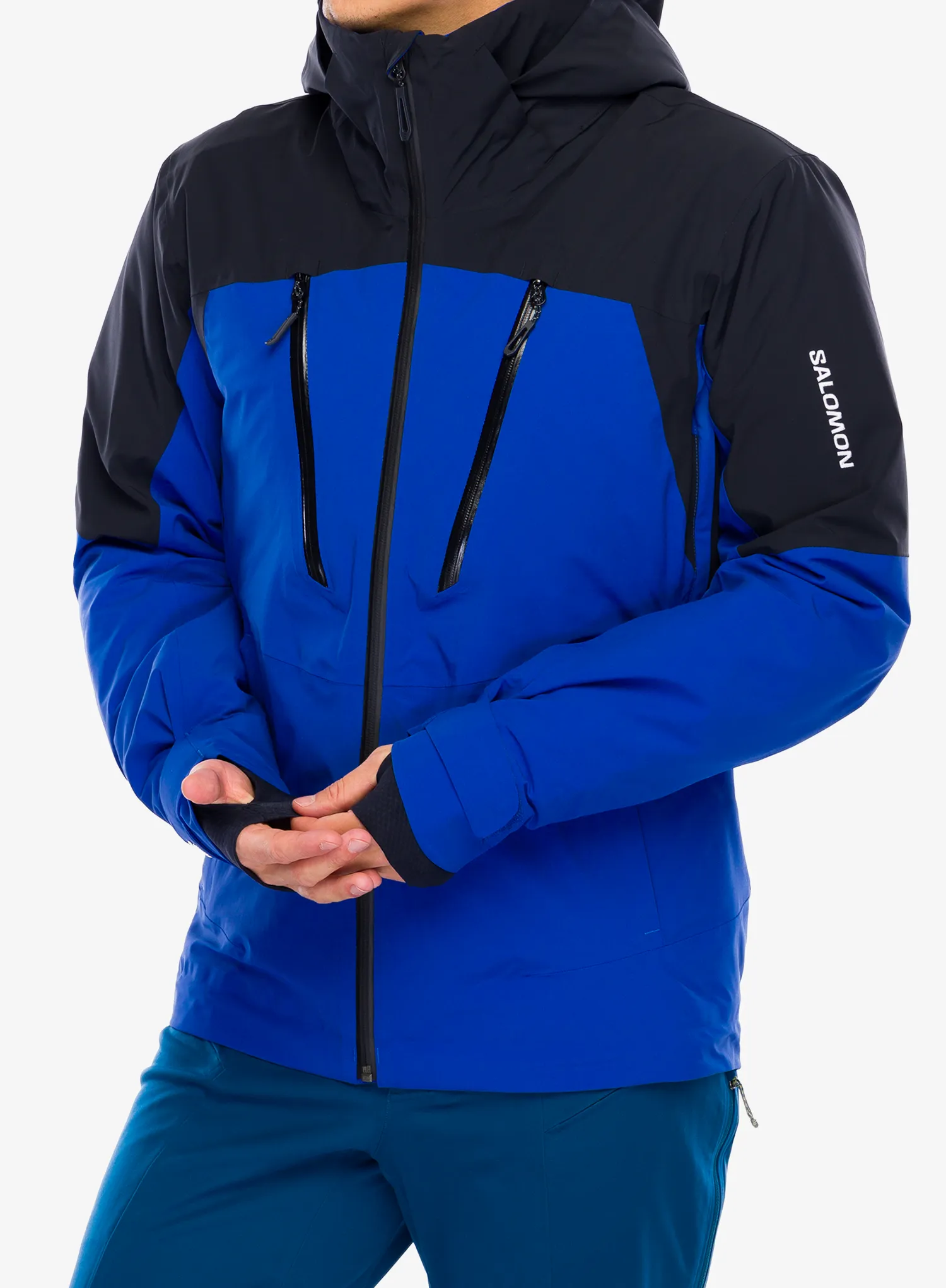 Skijaška jakna Salomon Brilliant Jacket - surf the web/deep black