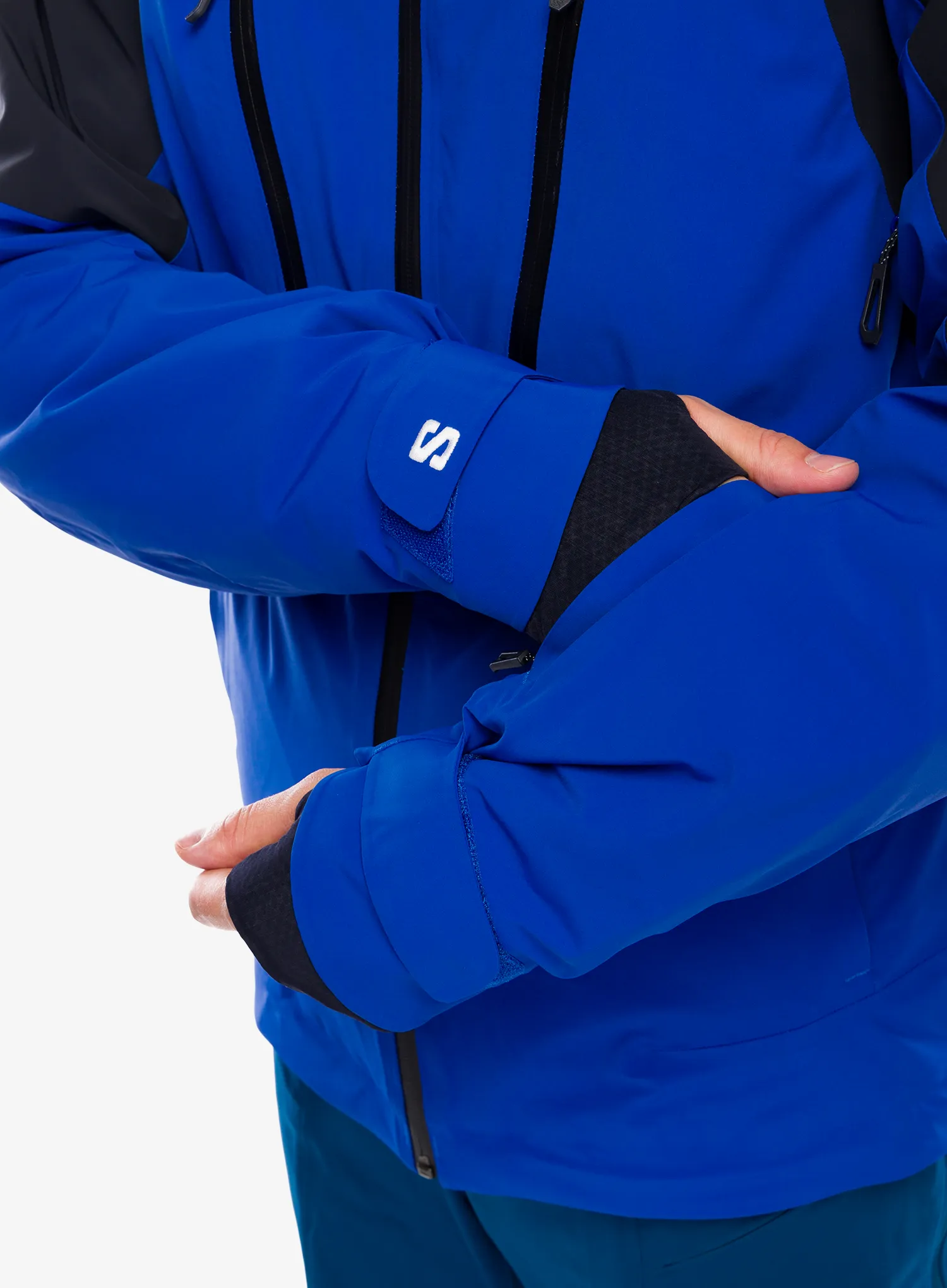 Skijaška jakna Salomon Brilliant Jacket - surf the web/deep black