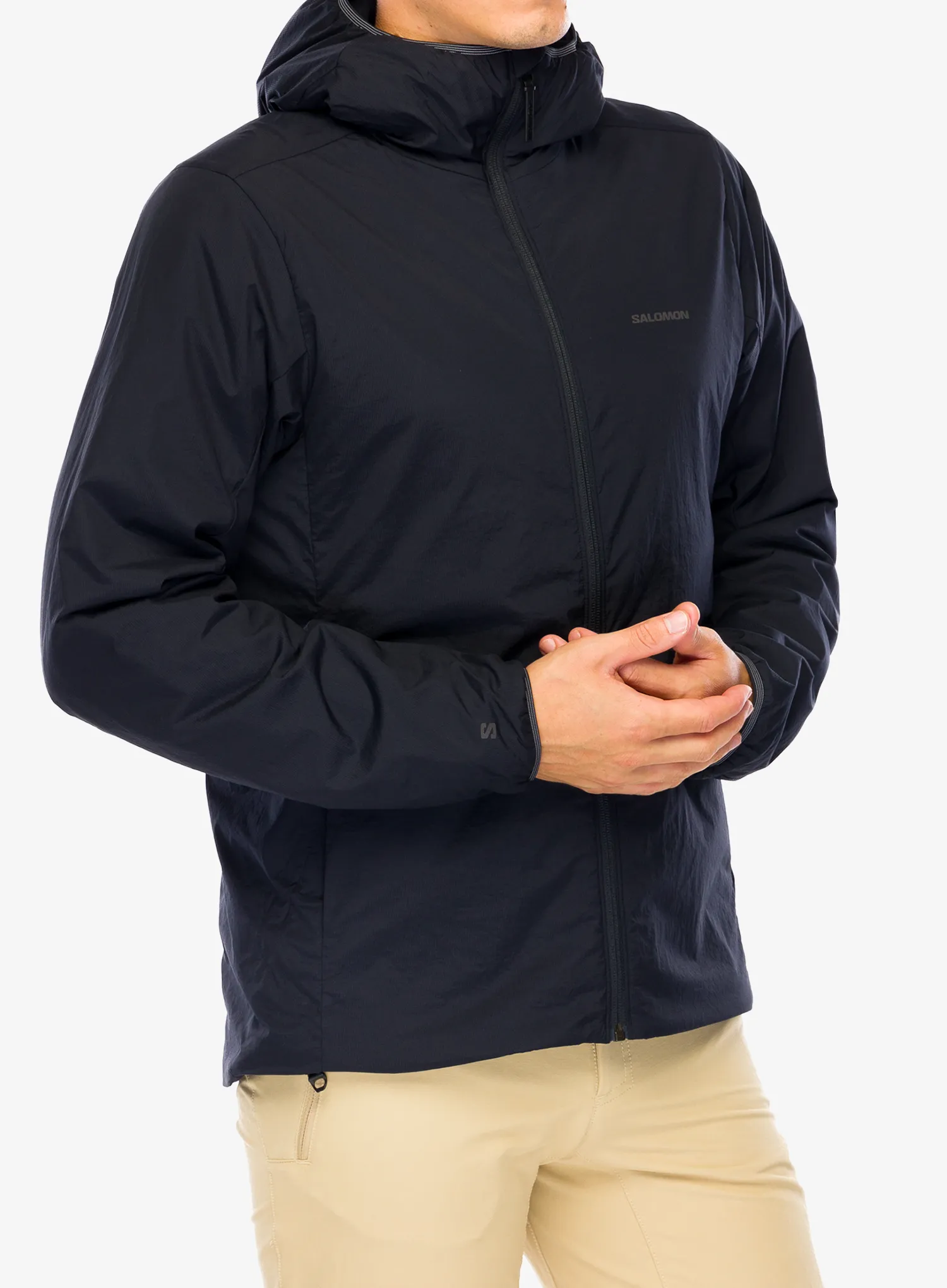 Jakna s postavom Salomon Mountain Flex Jacket HD - deep black