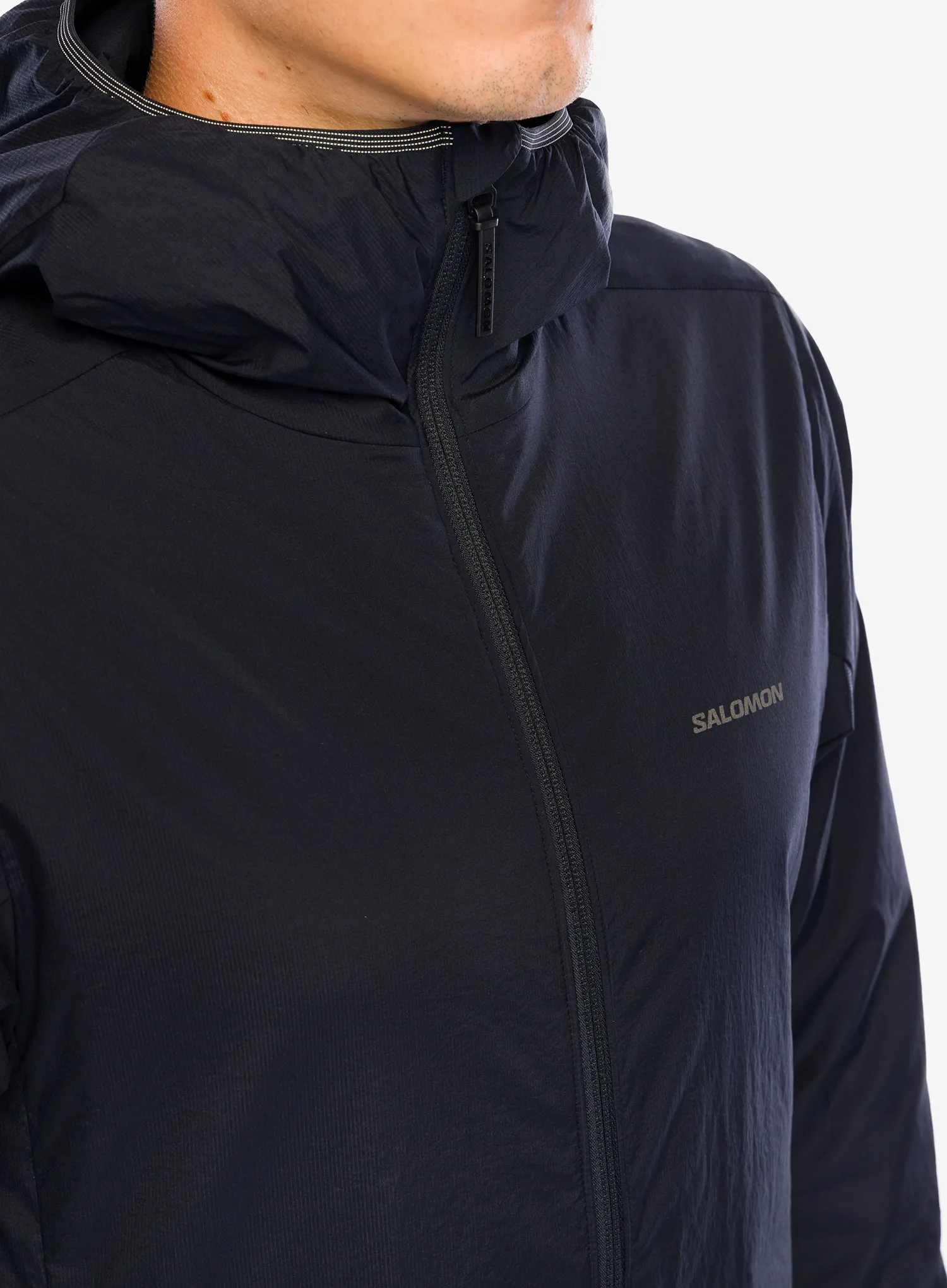 Jakna s postavom Salomon Mountain Flex Jacket HD - deep black