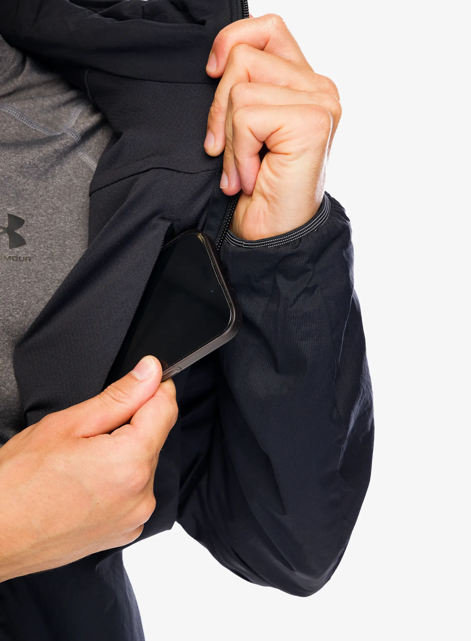 Jakna s postavom Salomon Mountain Flex Jacket HD - deep black
