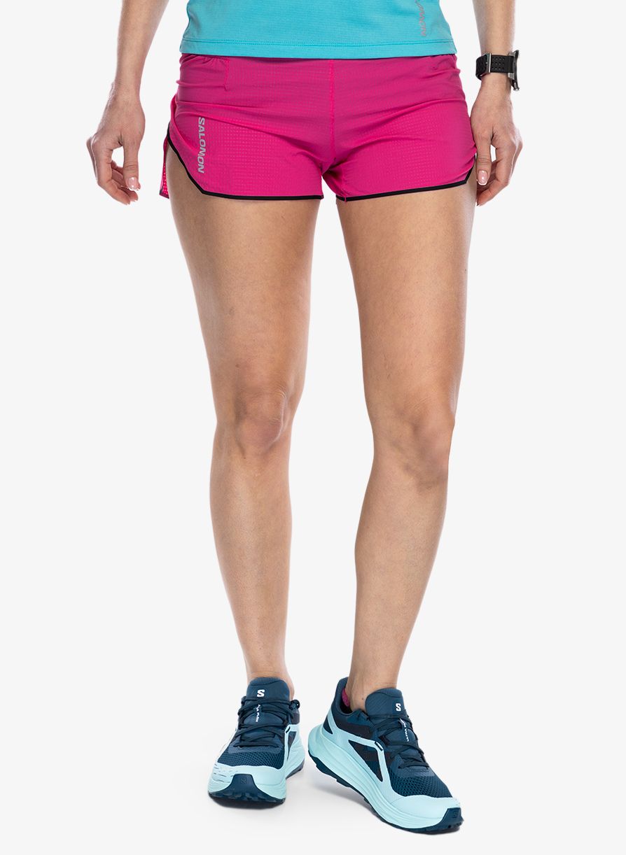 Ženske kratke hlače za trčanje Salomon Sense Aero 3 Short - beetroot purple