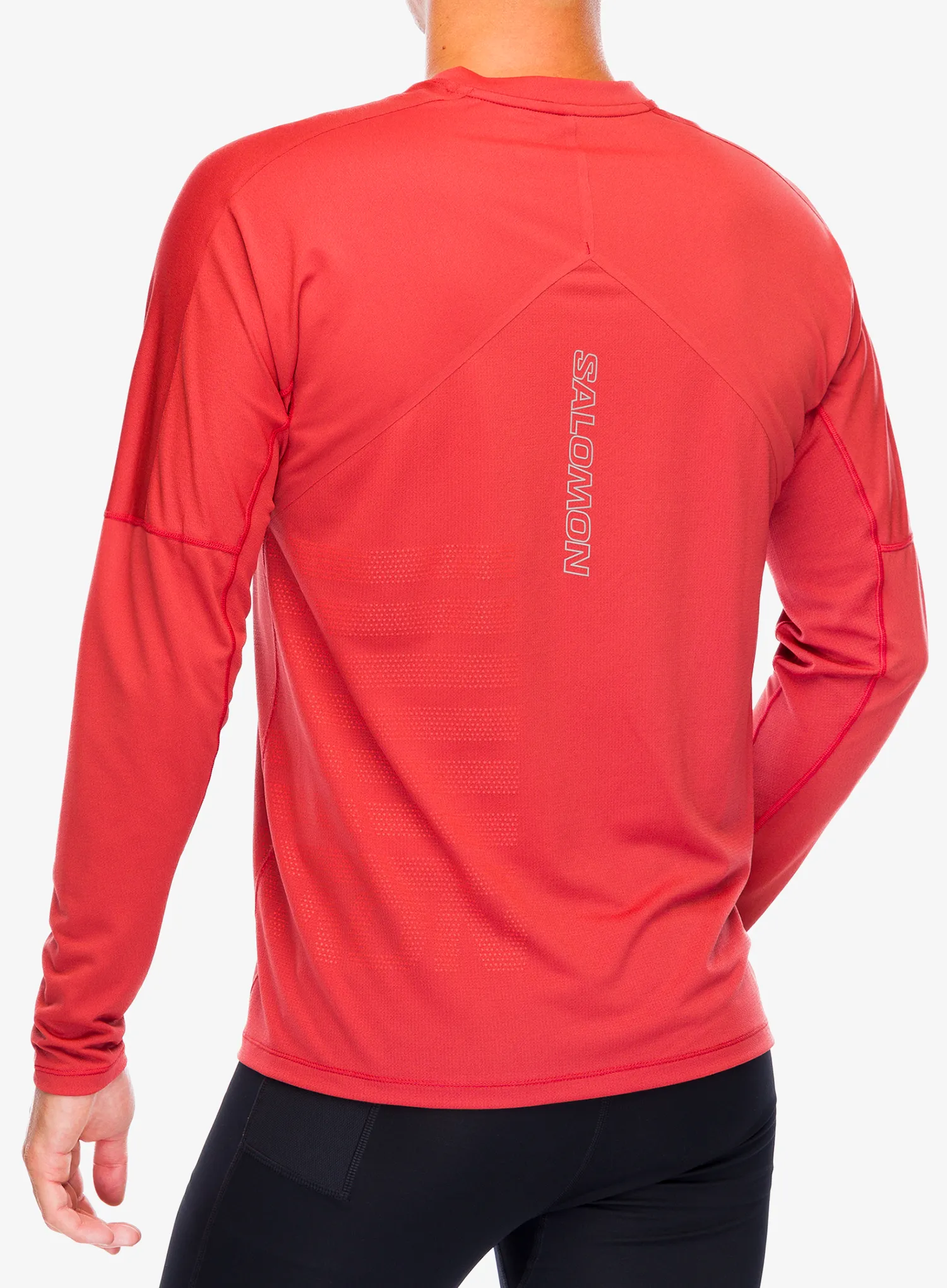 Dukserica za trčanje Salomon Sense Aero LS Tee GFX - tandoor