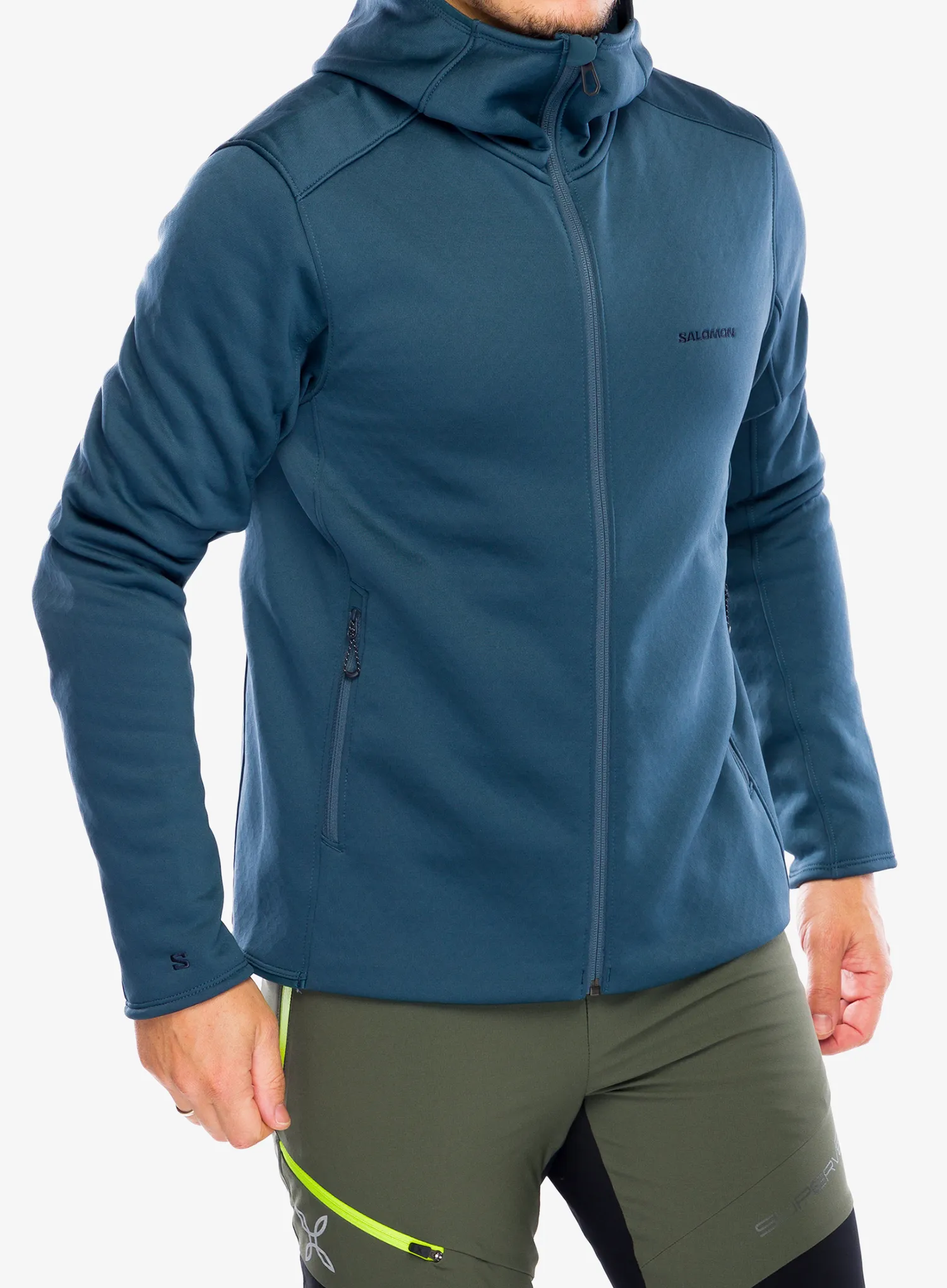 Dukserica od flisa Salomon Essential Midwarm HD - midnight navy