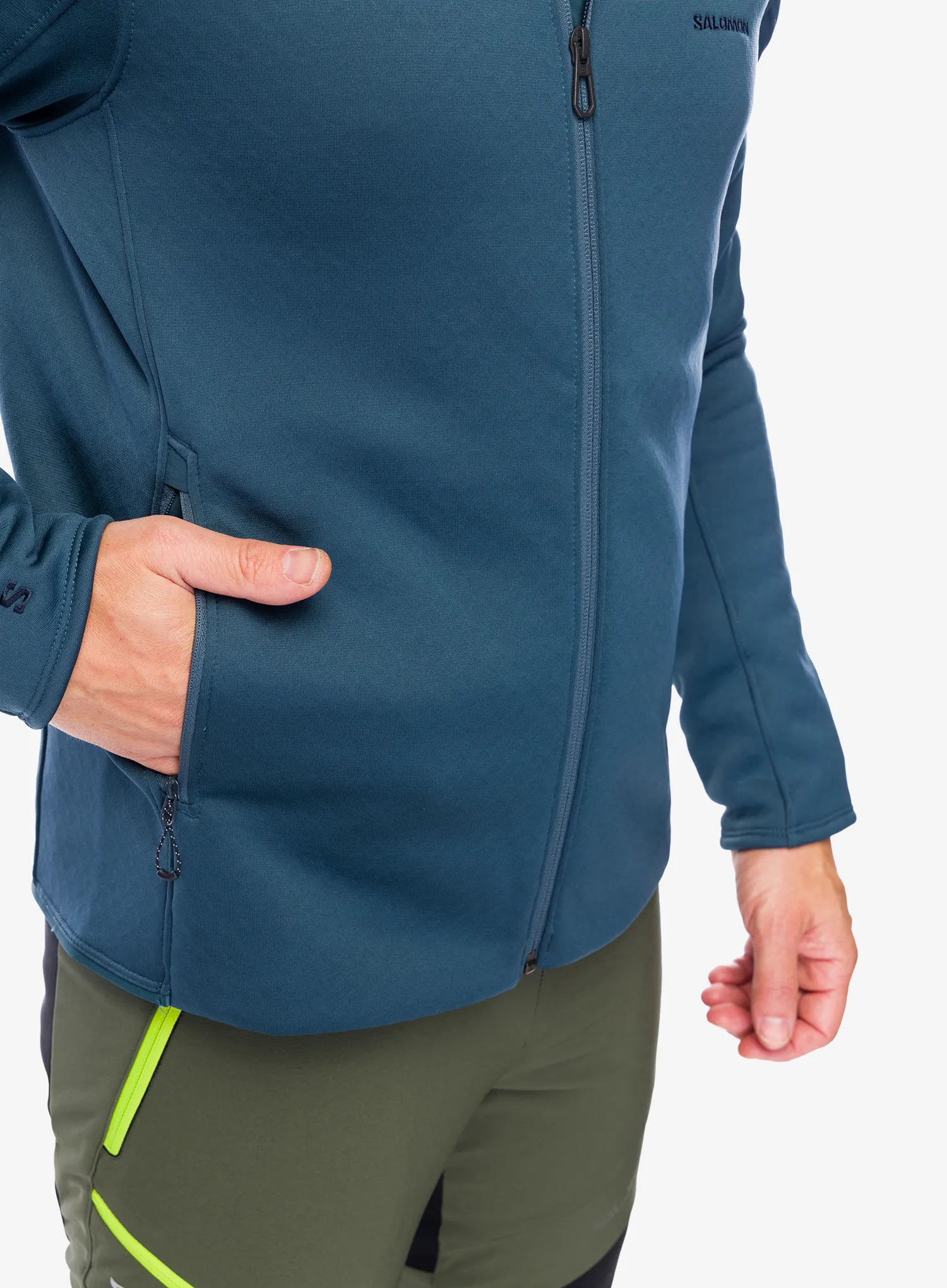 Dukserica od flisa Salomon Essential Midwarm HD - midnight navy