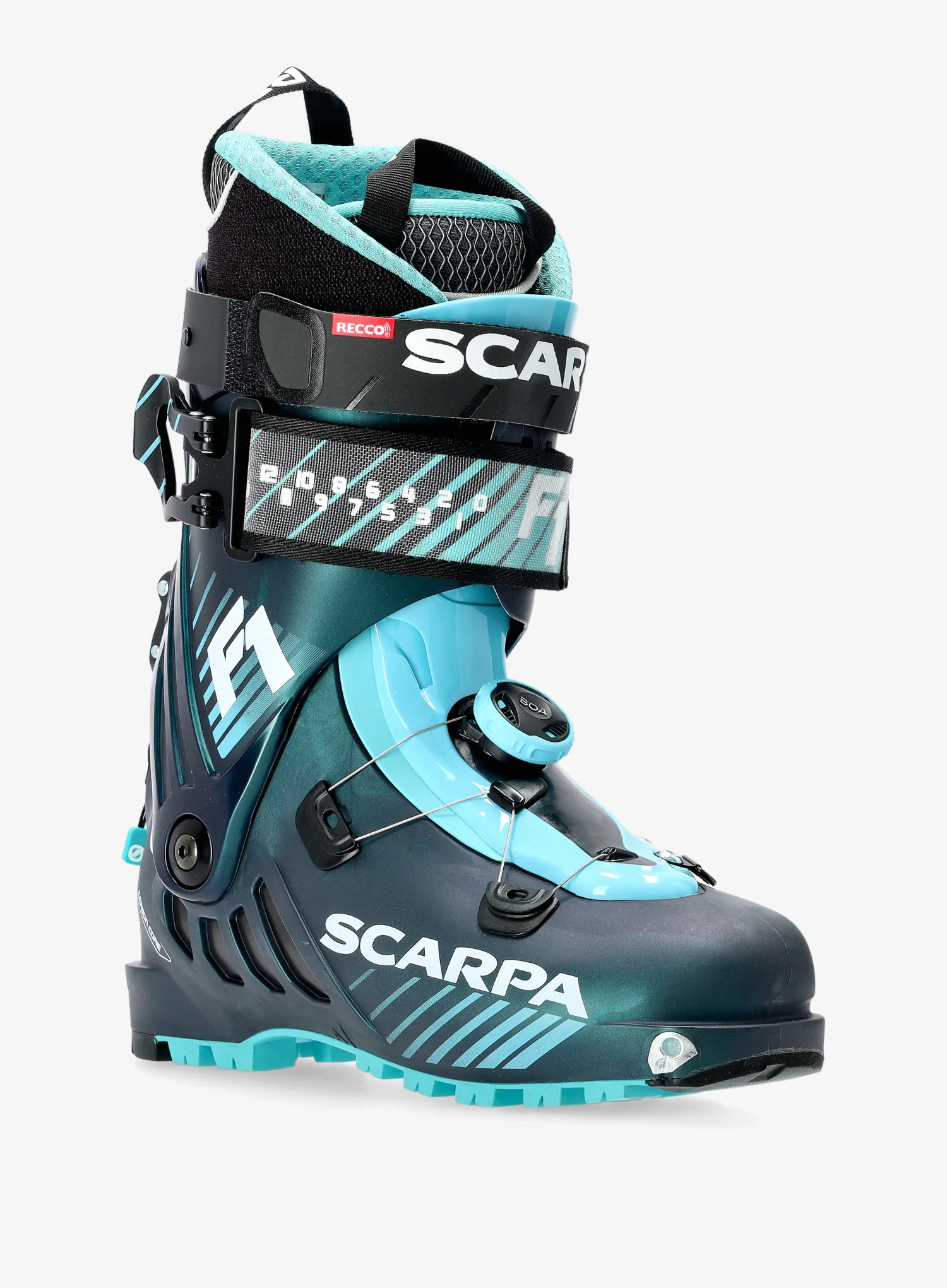 Ženske cipele Scarpa F1 - anthracite/aqua