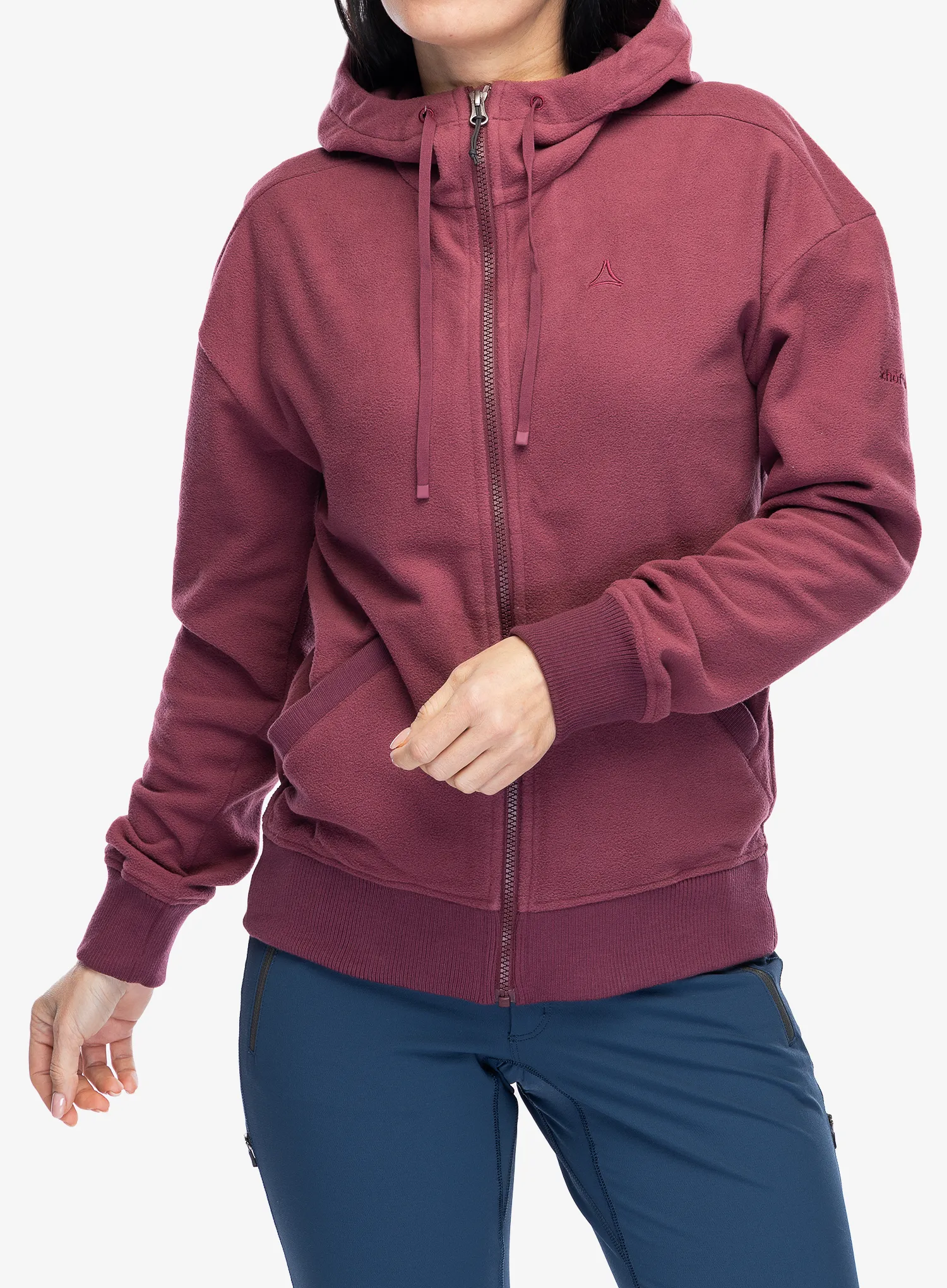 Ženska dukserica od flisa Schoffel Fleece Jk Style Leveche - acai