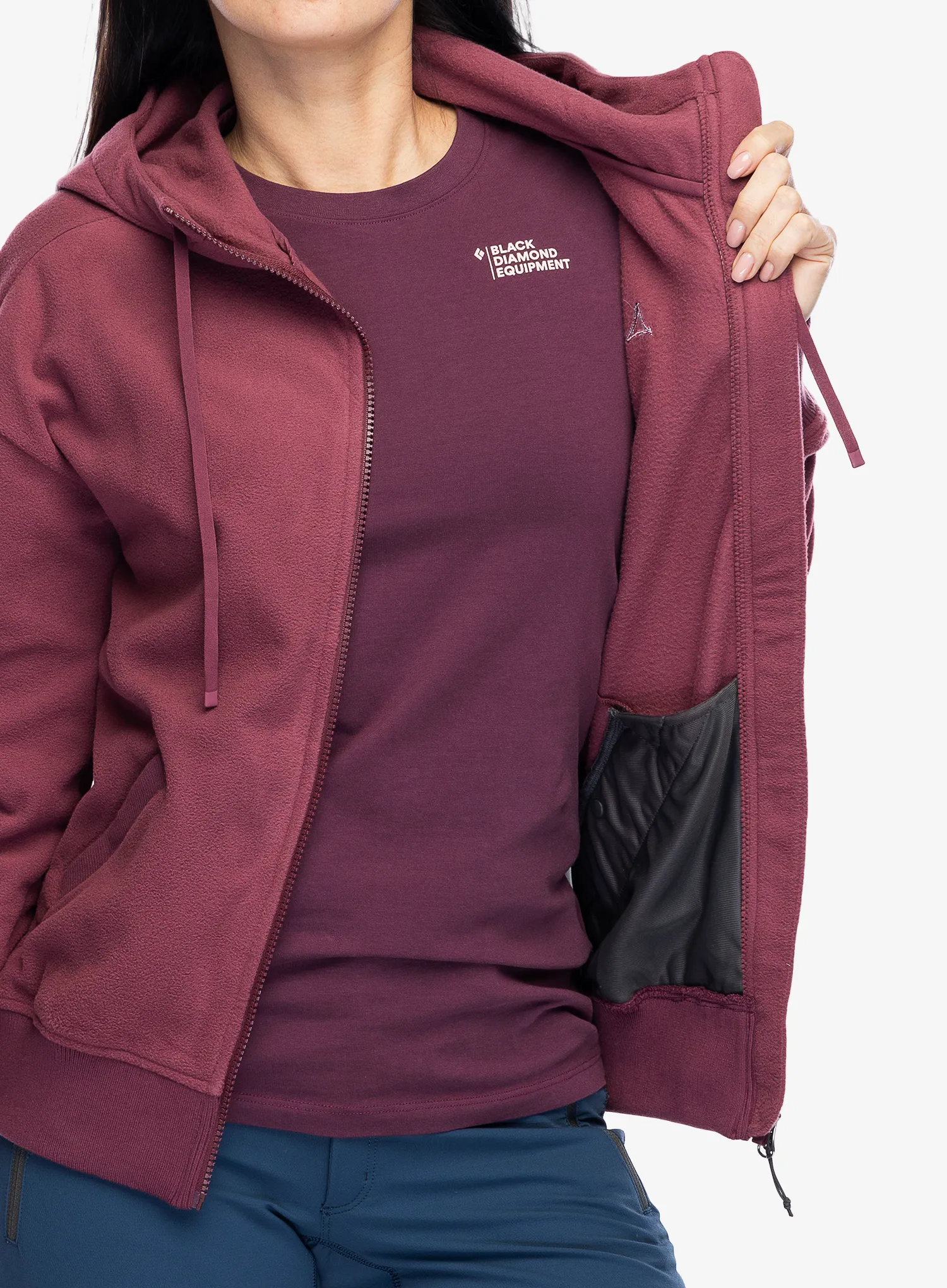 Ženska dukserica od flisa Schoffel Fleece Jk Style Leveche - acai
