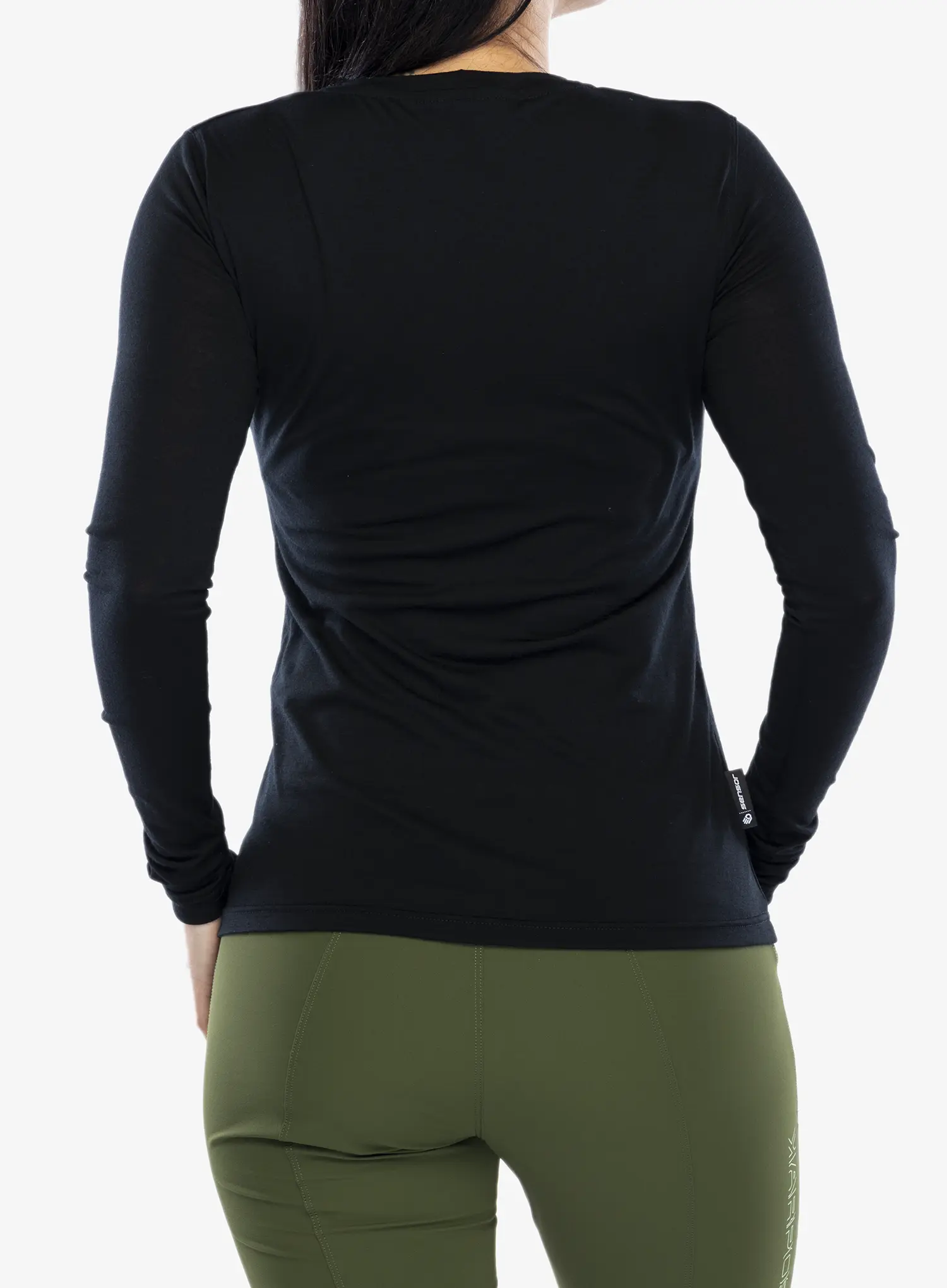 Ženska dukserica Sensor Merino Active PT Tee L/S - black arrows