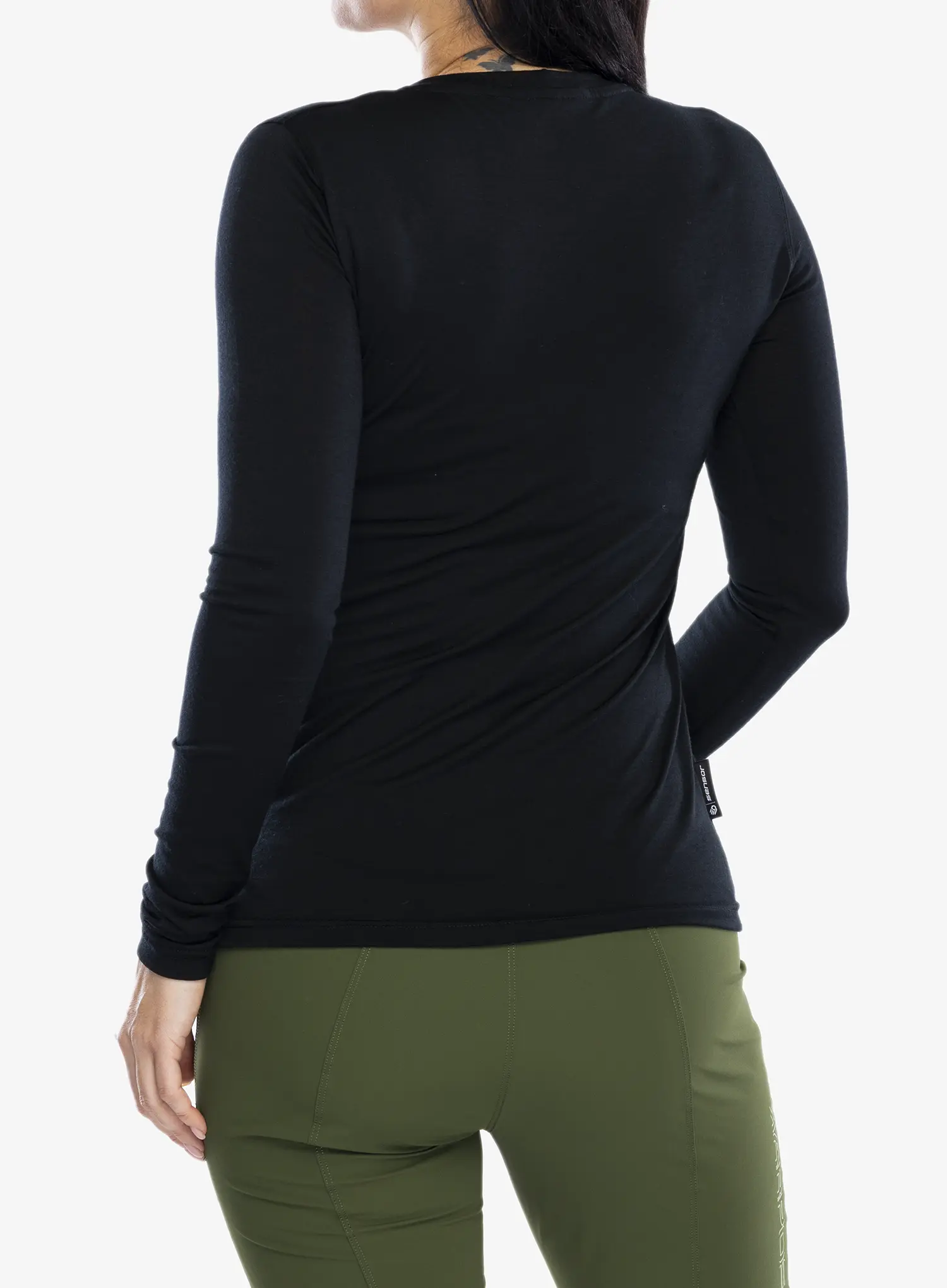 Ženska dukserica Sensor Merino Active PT Tee L/S - black arrows