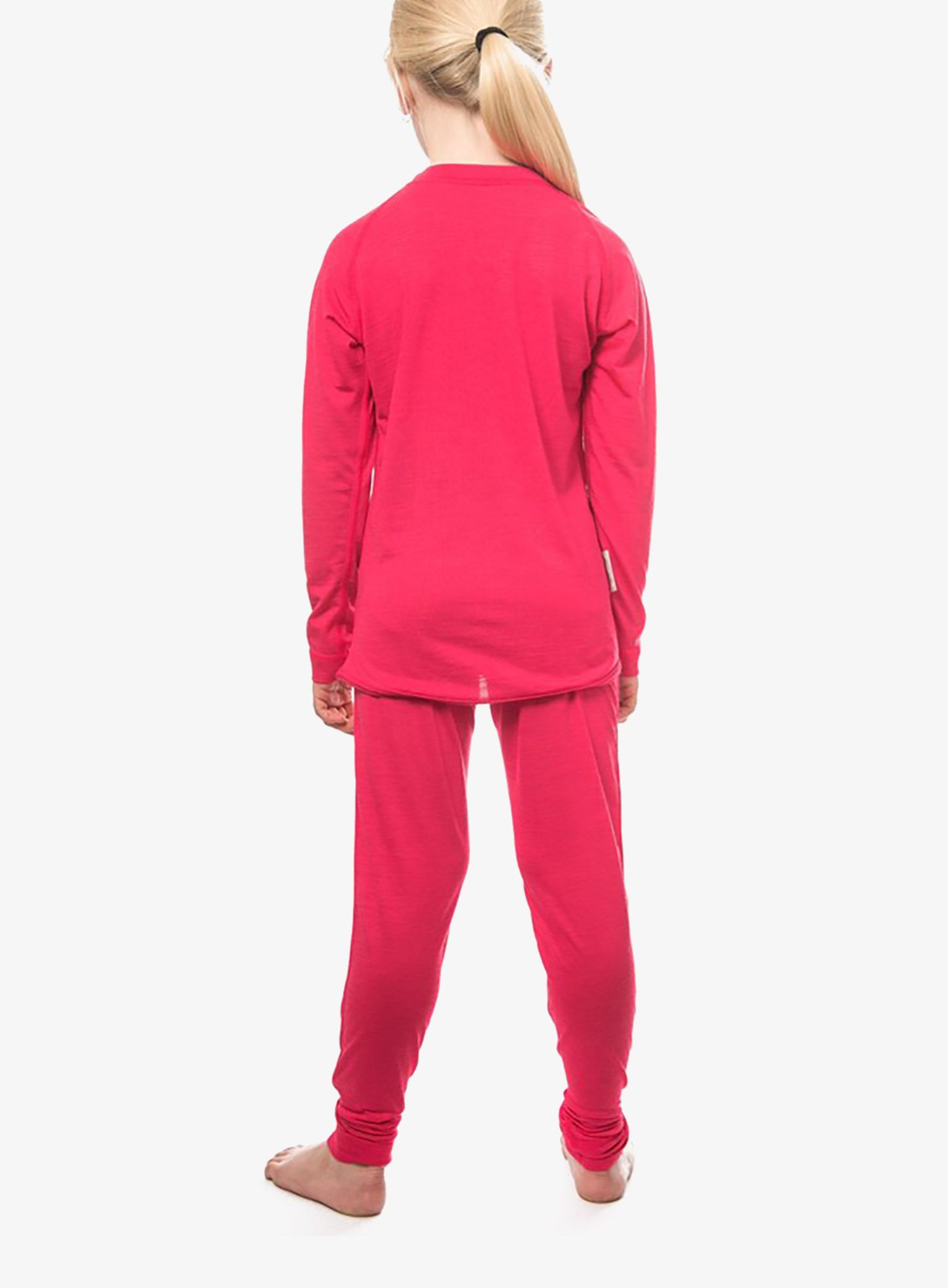 Dječje termo donje rublje Sensor Merino Air Set Tee LS + Underpants - magenta