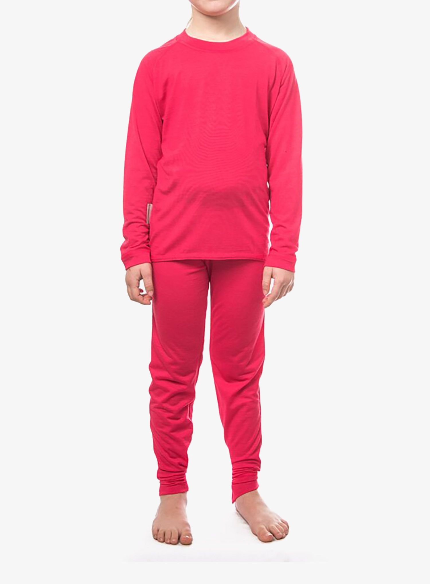 Dječje termo donje rublje Sensor Merino Air Set Tee LS + Underpants - magenta