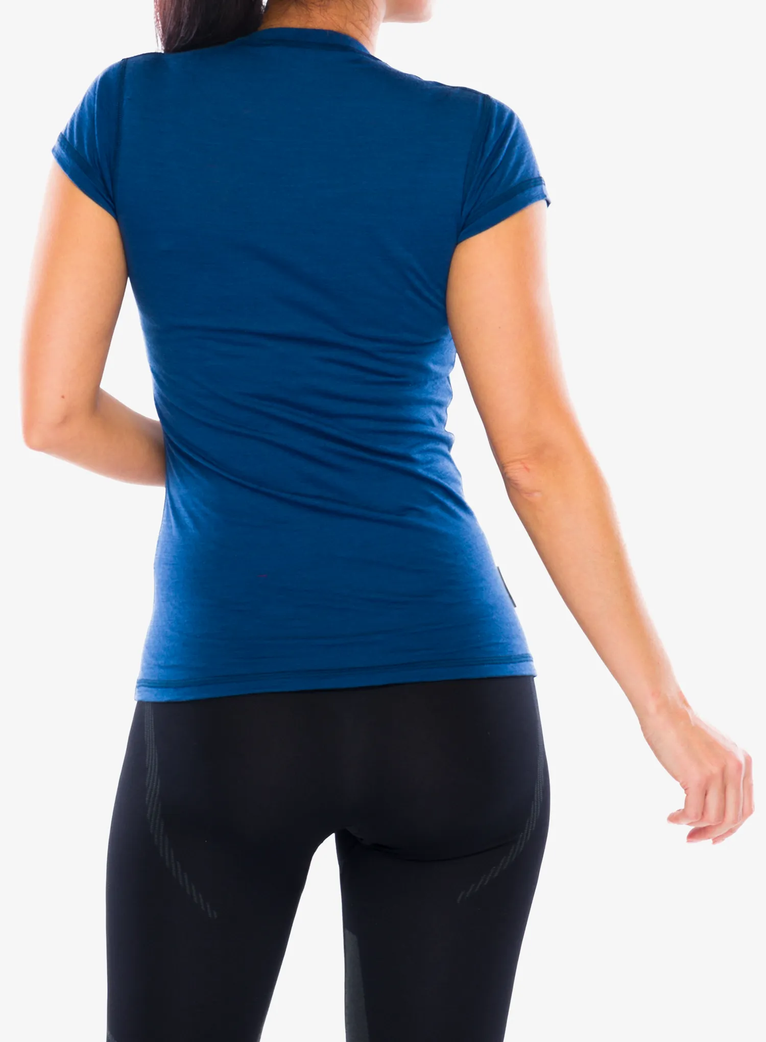 Ženska termoaktivna dukserica Sensor Merino Air Tee S/S - dark blue