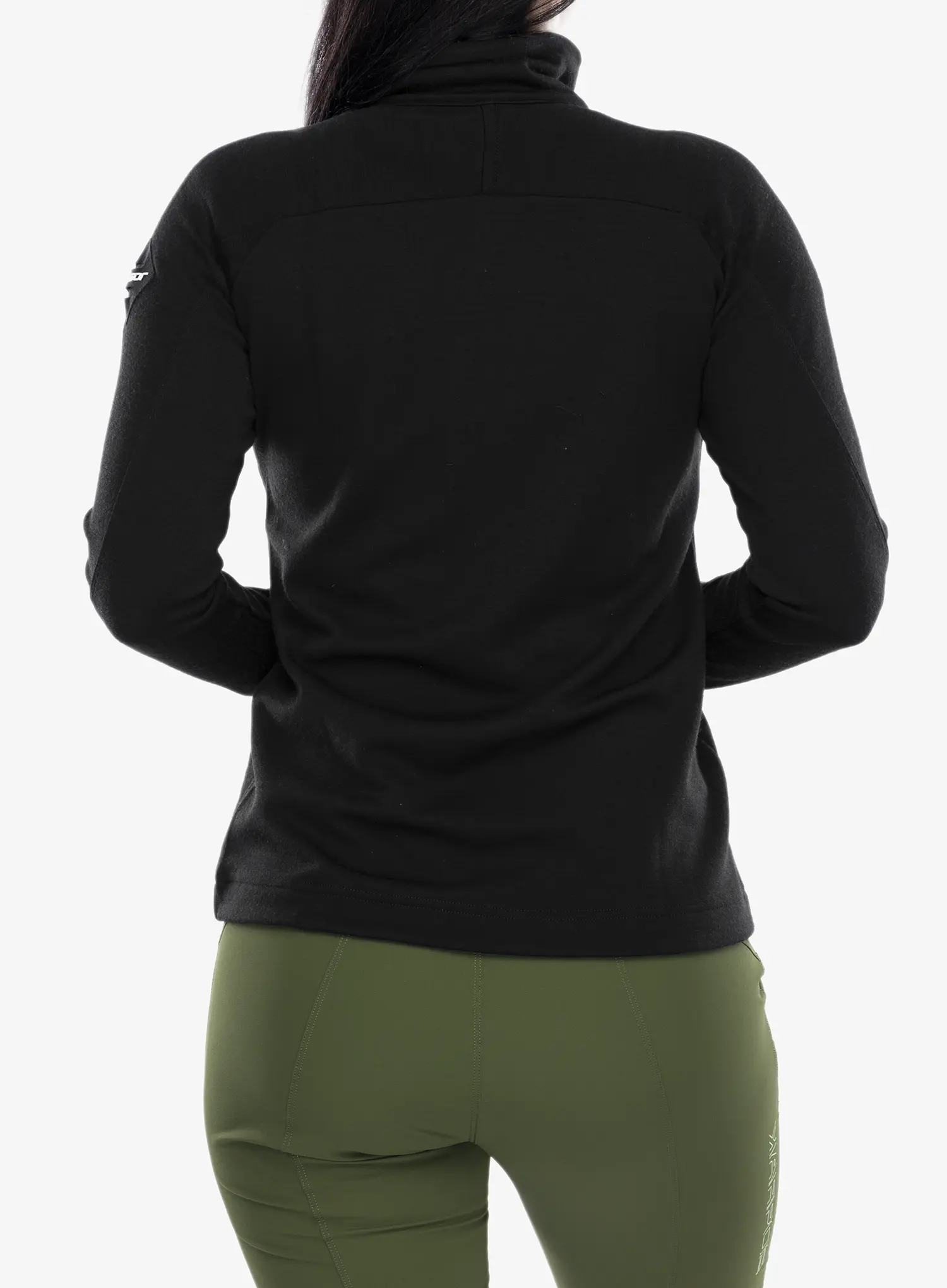 Ženska dukserica Sensor Merino Upper Fleece Full Zip - black