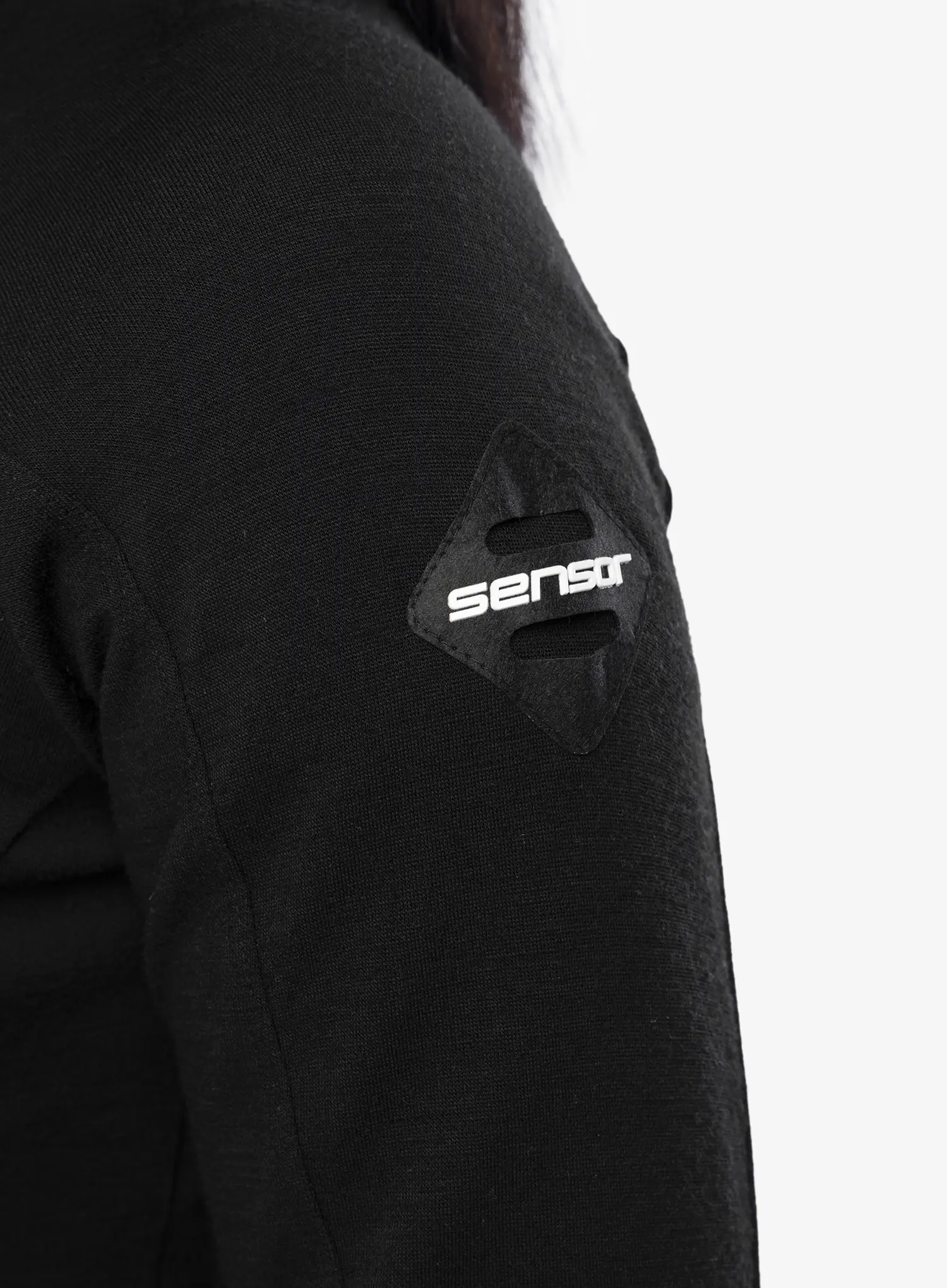 Ženska dukserica Sensor Merino Upper Fleece Full Zip - black