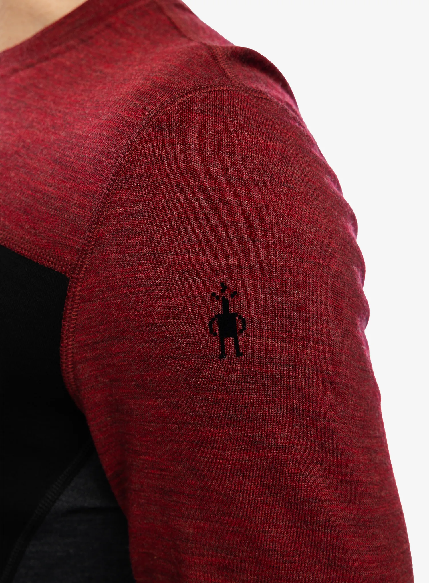 Termoaktivna dukserica Smartwool Classic Thermal Merino BL Colorblock Crew Boxed - blk/currant