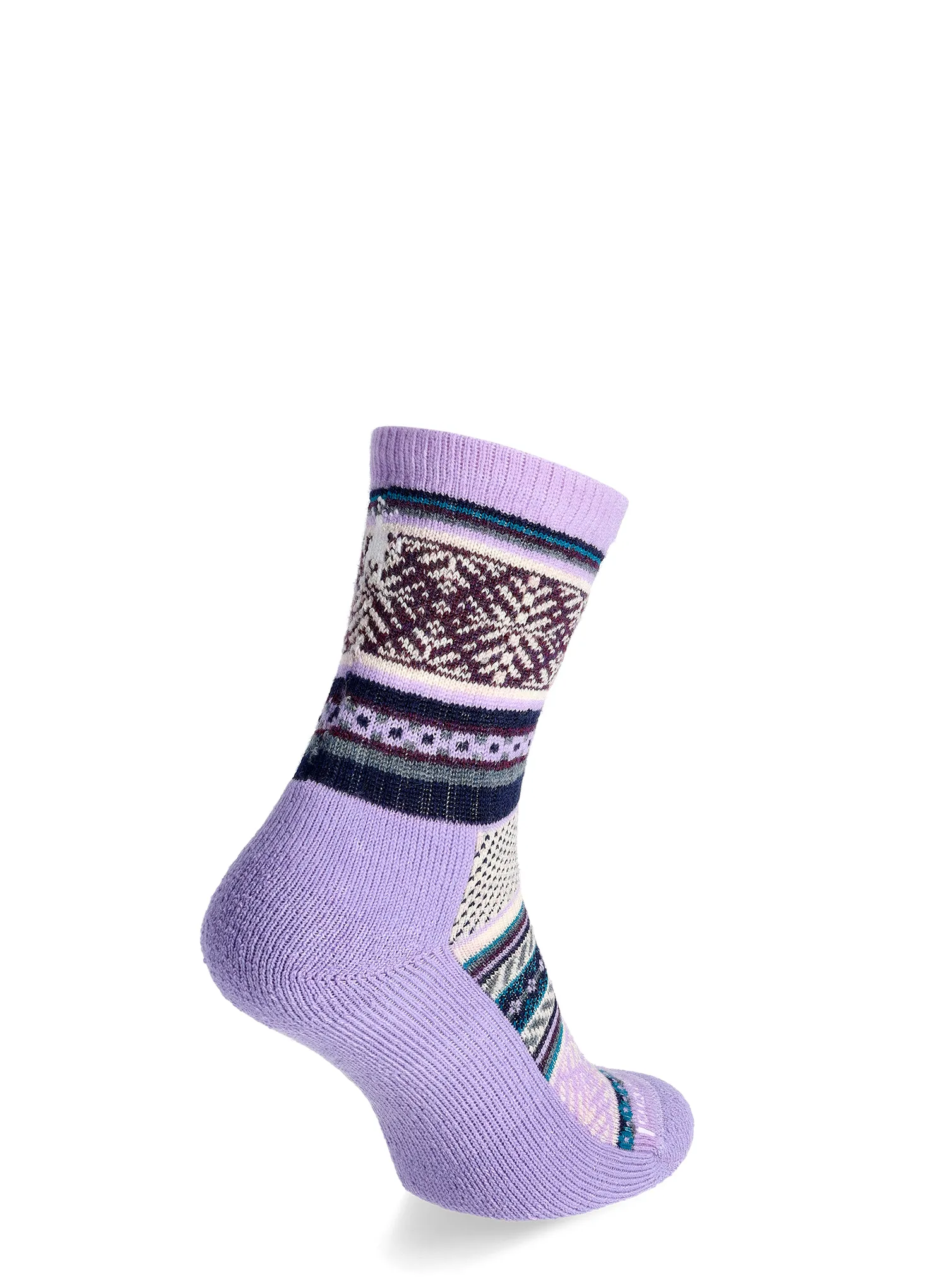 Merino čarape Smartwool Fair Isle Sweater Crew Socks - ultra violet
