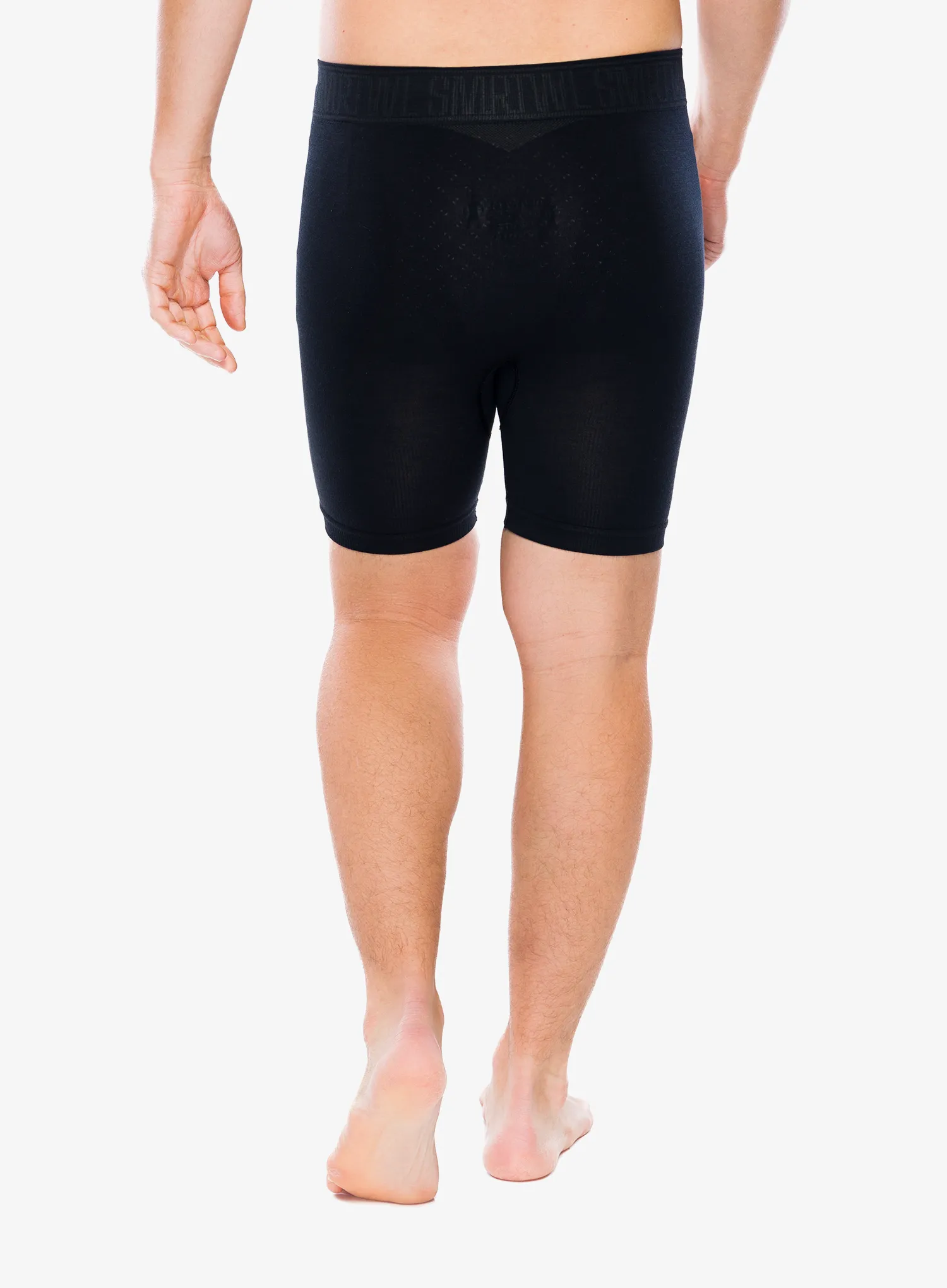 Termoaktivne bokserice Smartwool Intraknit 6 Boxer Brief Boxed - black/charcoal
