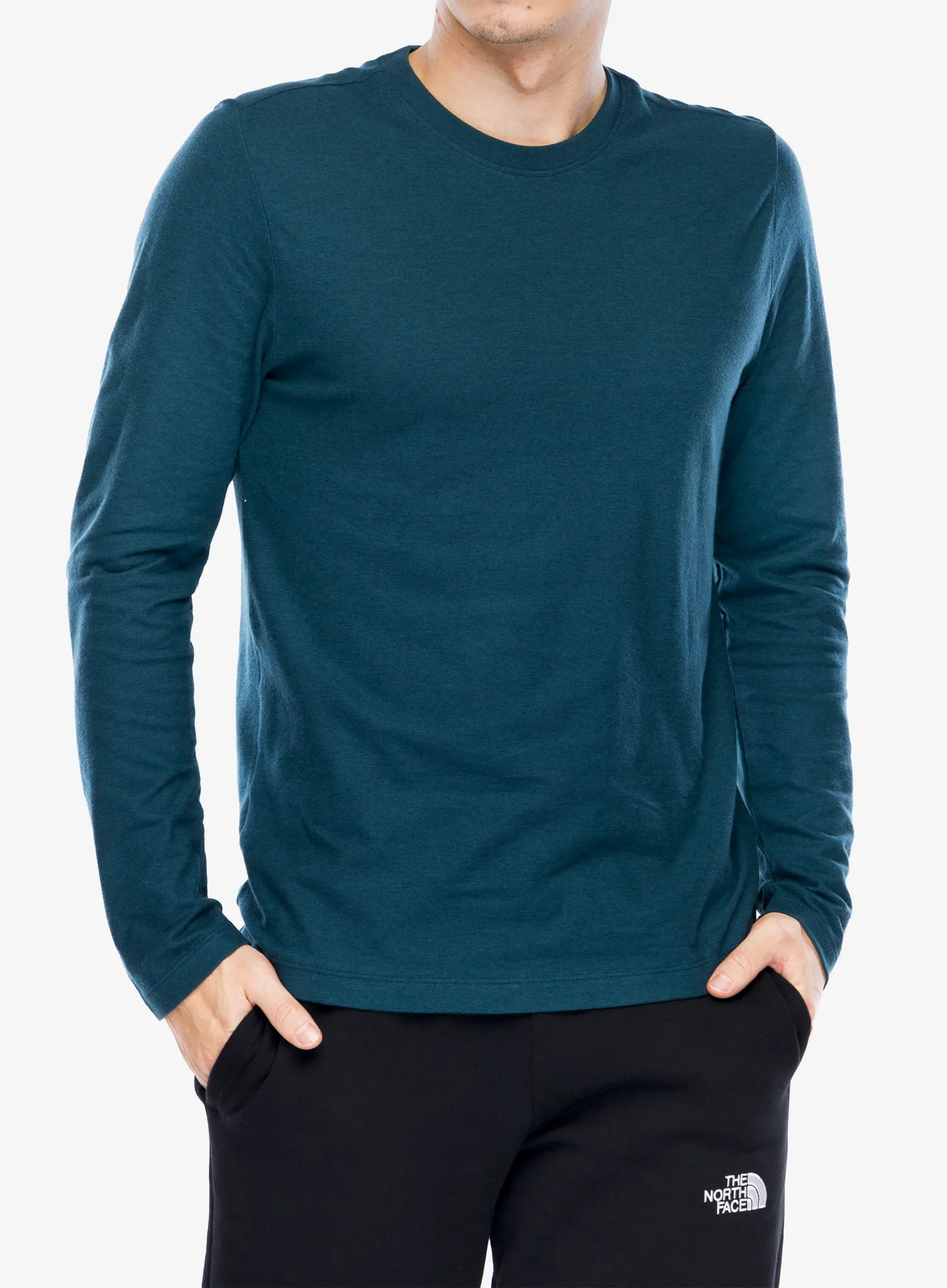 Dukserica Smartwool Perfect Crew Long Sleeve Tee - twilight blue