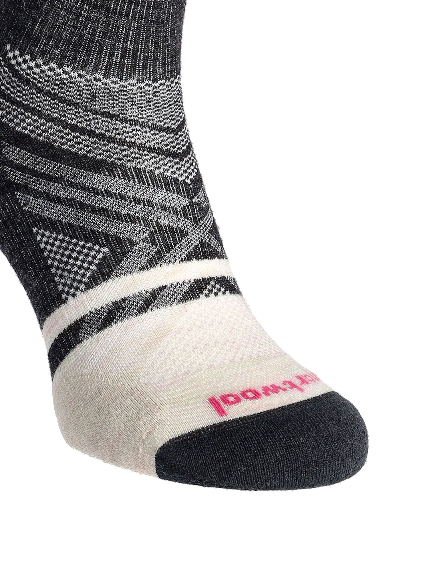 Ženske merino čarape Smartwool Ski TC Pattern OTC Socks - charcoal